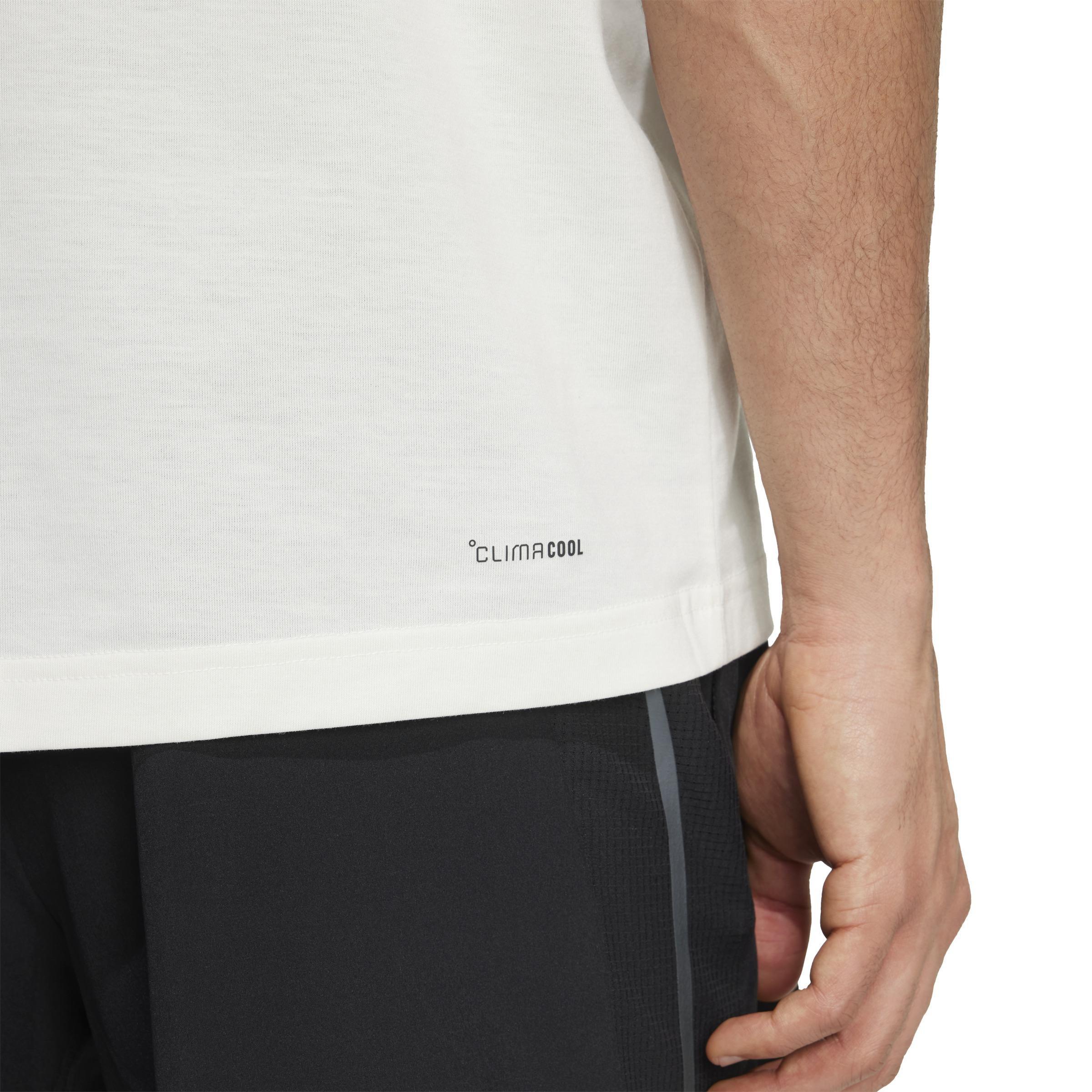CLIMACOOL Category Training Graphic T-Shirt, Beige, A701_ONE, large image number 3