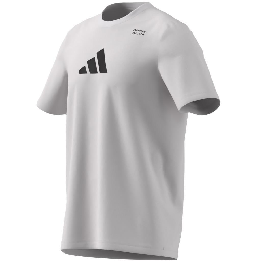CLIMACOOL Category Training Graphic T-Shirt, Beige, A701_ONE, large image number 5