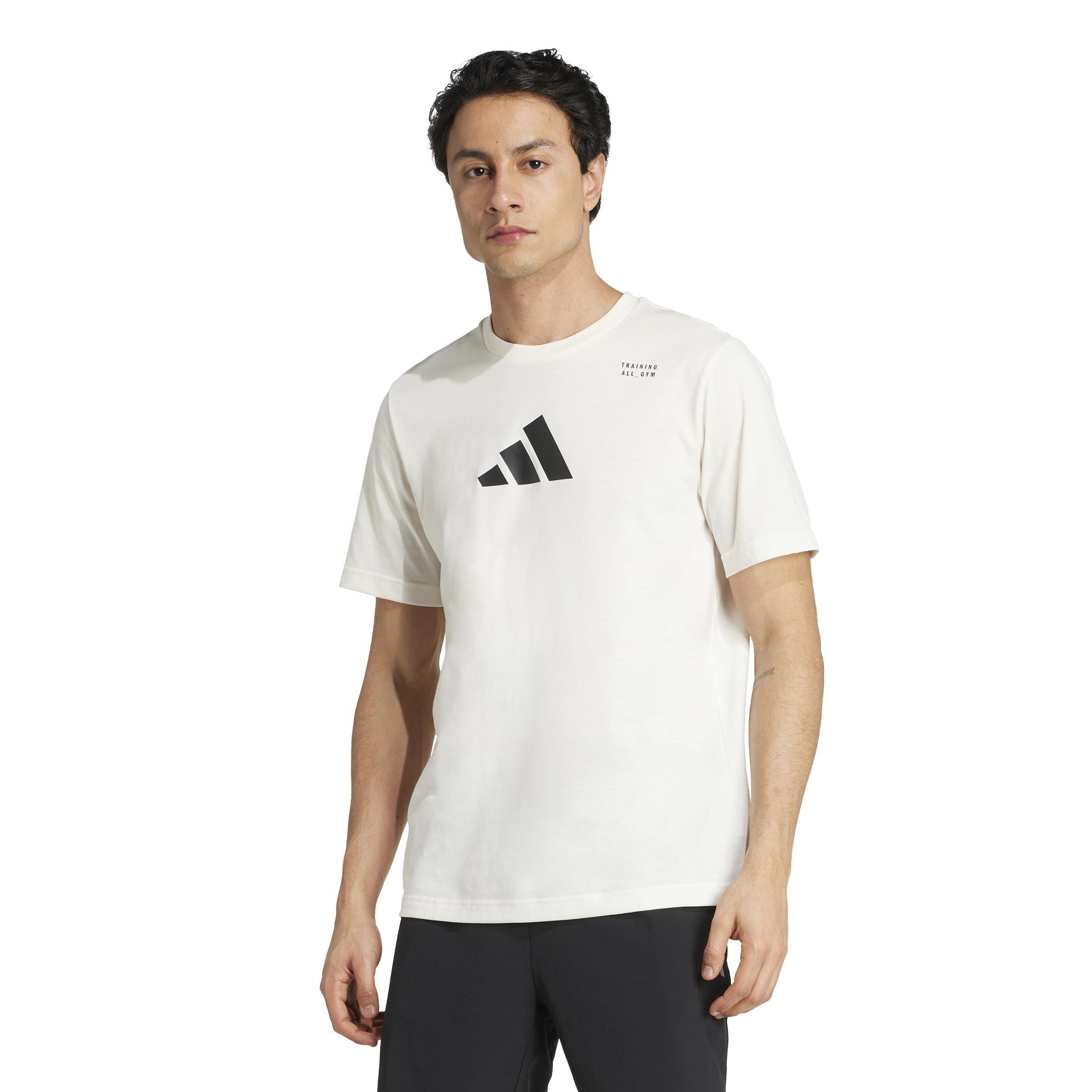 CLIMACOOL Category Training Graphic T-Shirt, Beige, A701_ONE, large image number 12