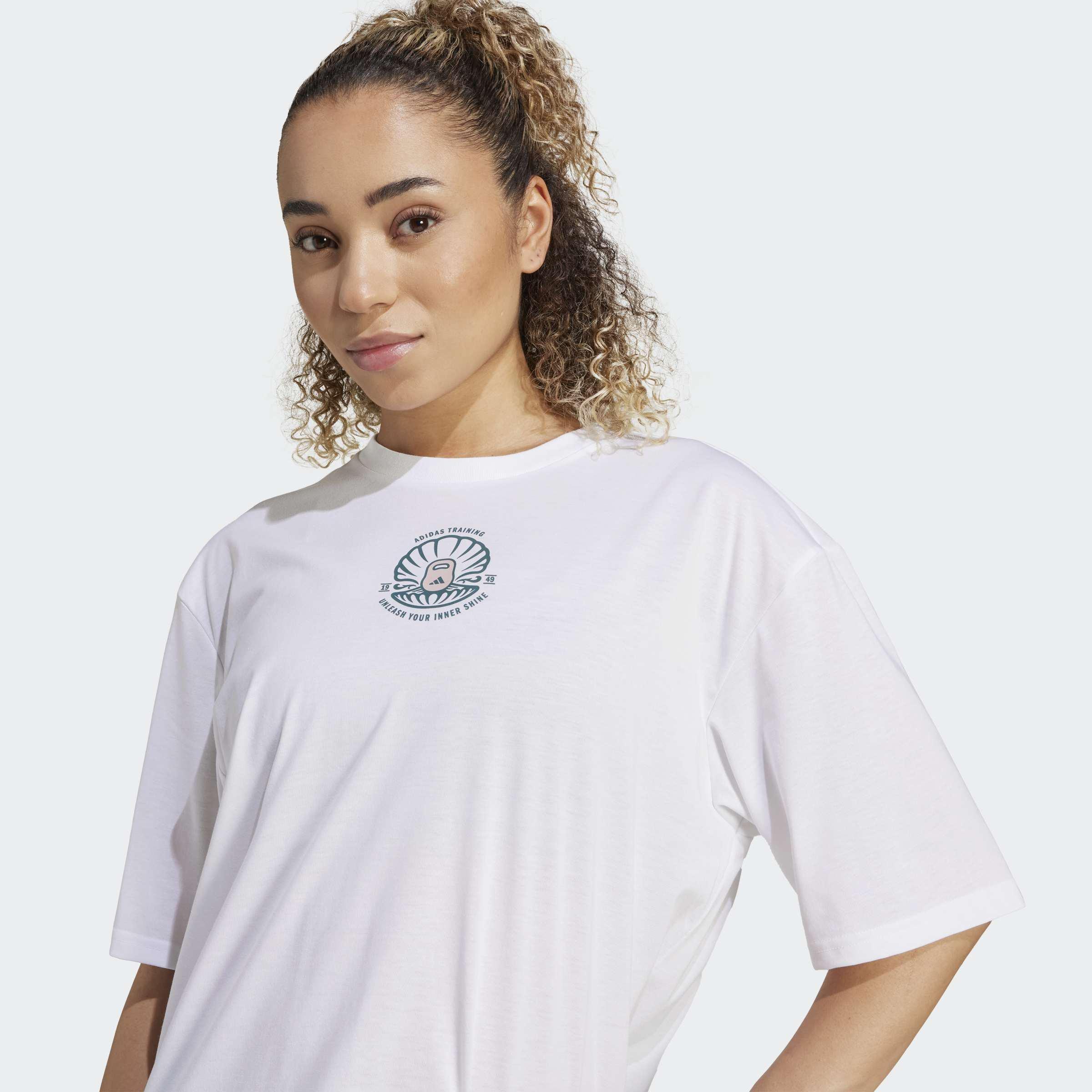 CLIMACOOL Strength Training Graphic T-Shirt, White, A701_ONE, large image number 2