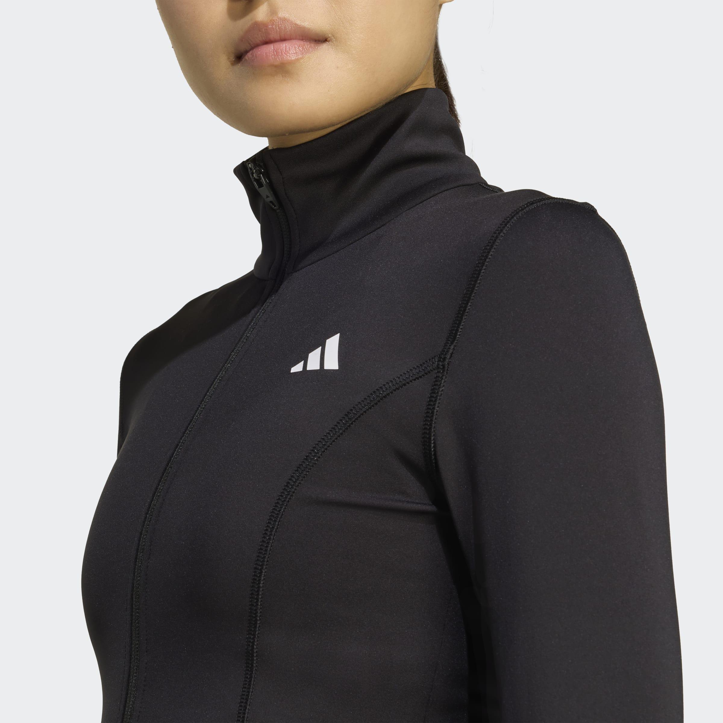 Optime Essentials Full-Zip Jacket, Black, A701_ONE, large image number 3