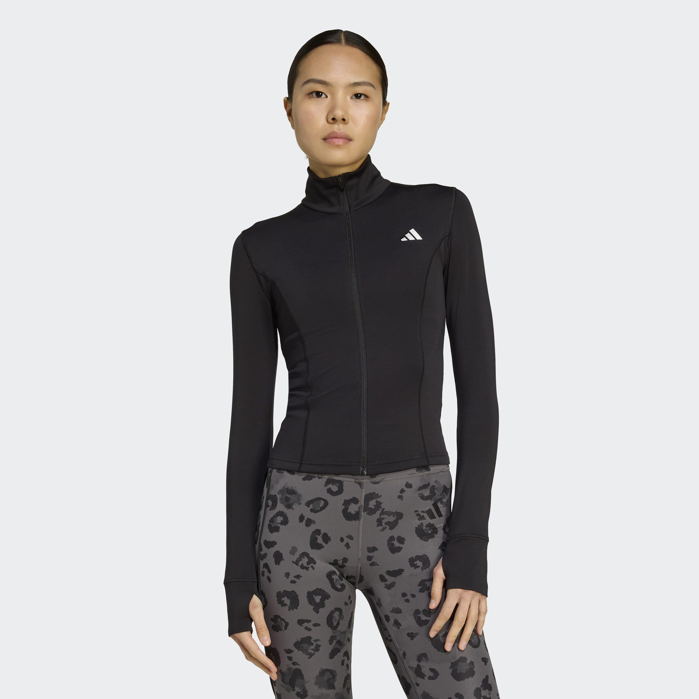 Optime Essentials Full-Zip Jacket, Black, A701_ONE, large image number 4