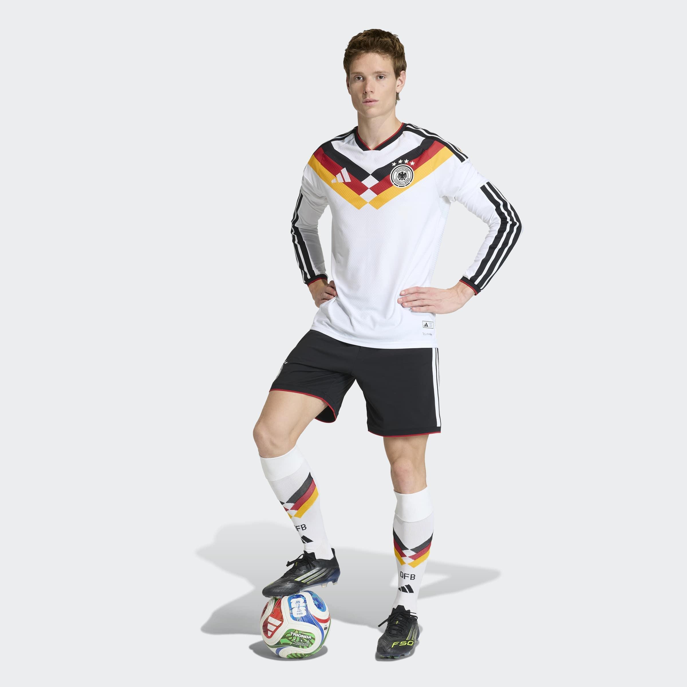 Germany 26 Home Replica Shorts , Black, A701_ONE, large image number 4