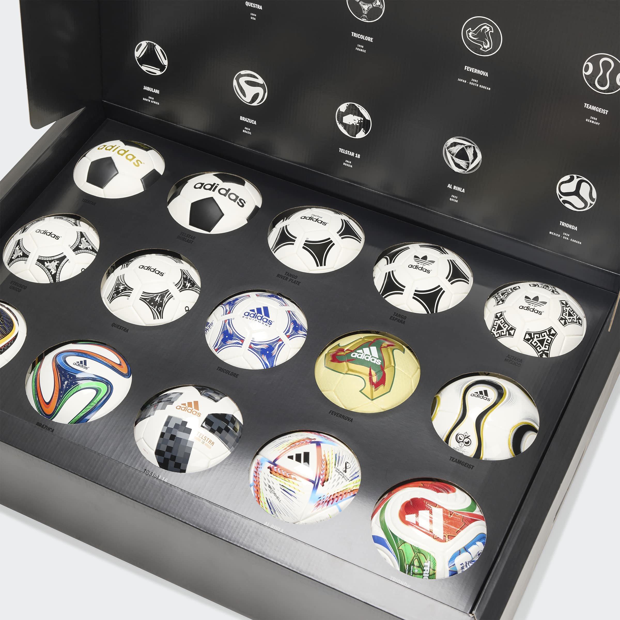 Unisex FIFA World Cup Historical Mini Ball Set, White, A701_ONE, large image number 2