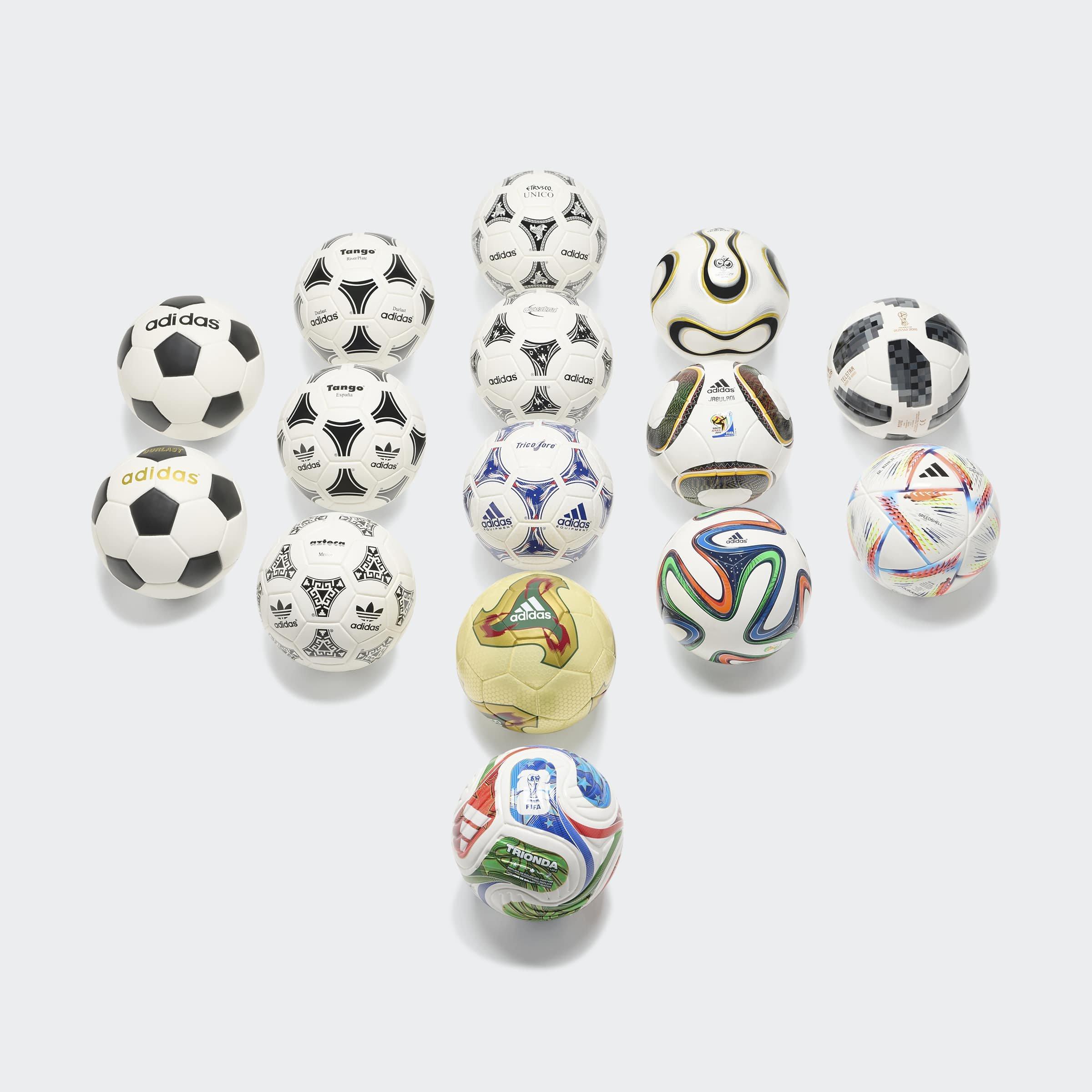 Unisex FIFA World Cup Historical Mini Ball Set, White, A701_ONE, large image number 3