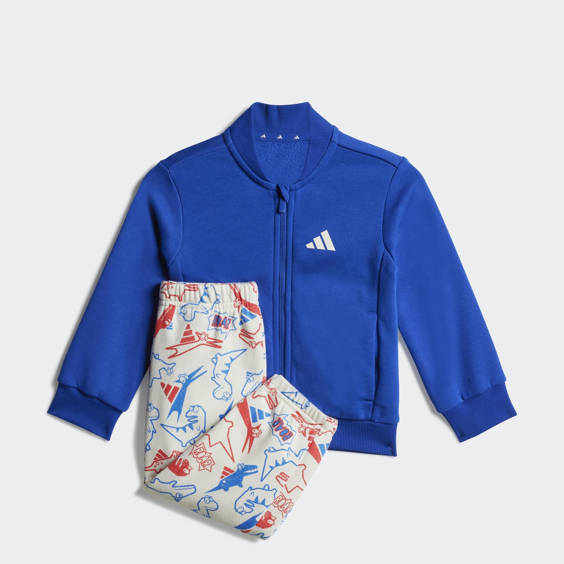 Kids Unisex Seasonal Essentials Adiraptor Fleece Track Suit, Blue