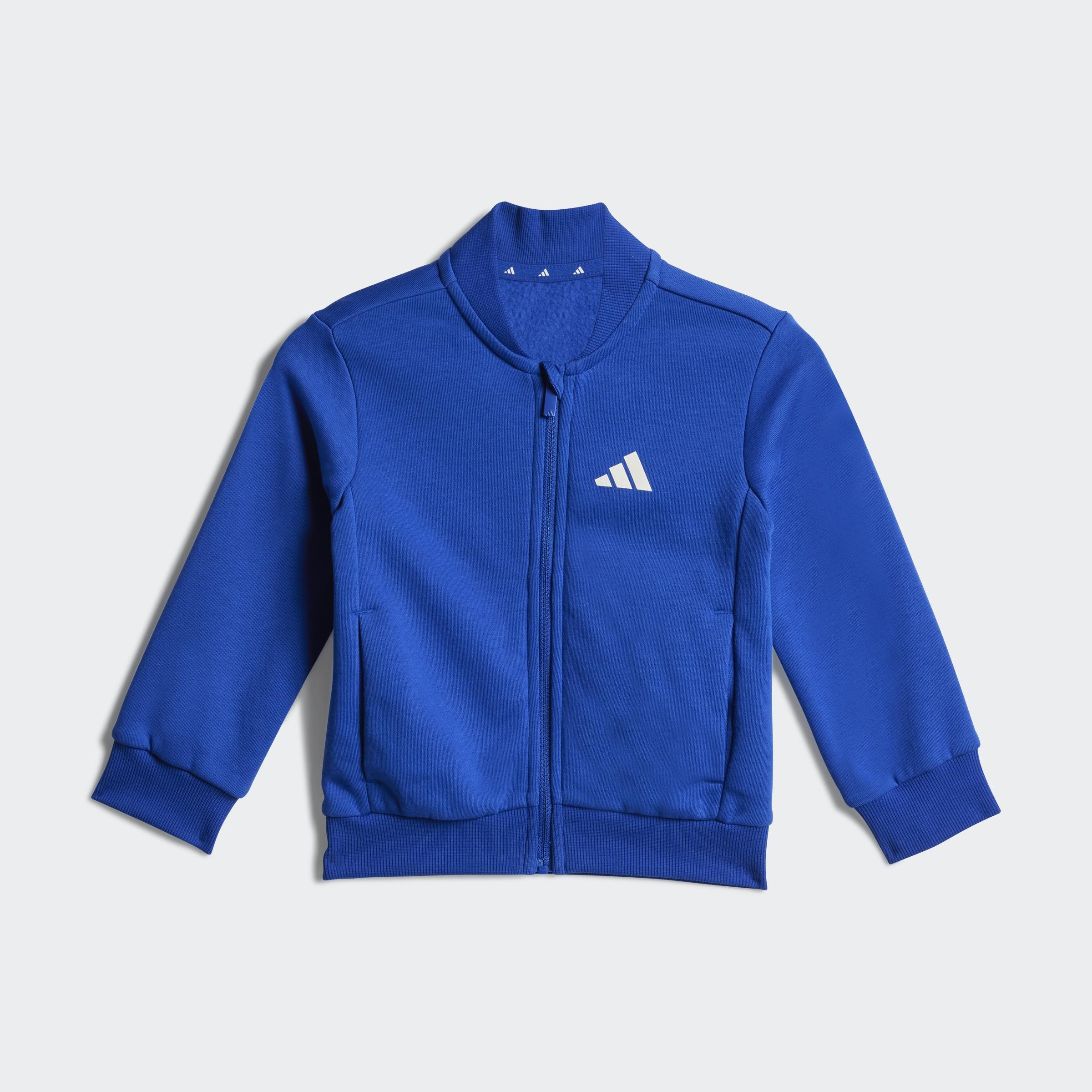 Kids Unisex Seasonal Essentials Adiraptor Fleece Track Suit, Blue, A701_ONE, large image number 7