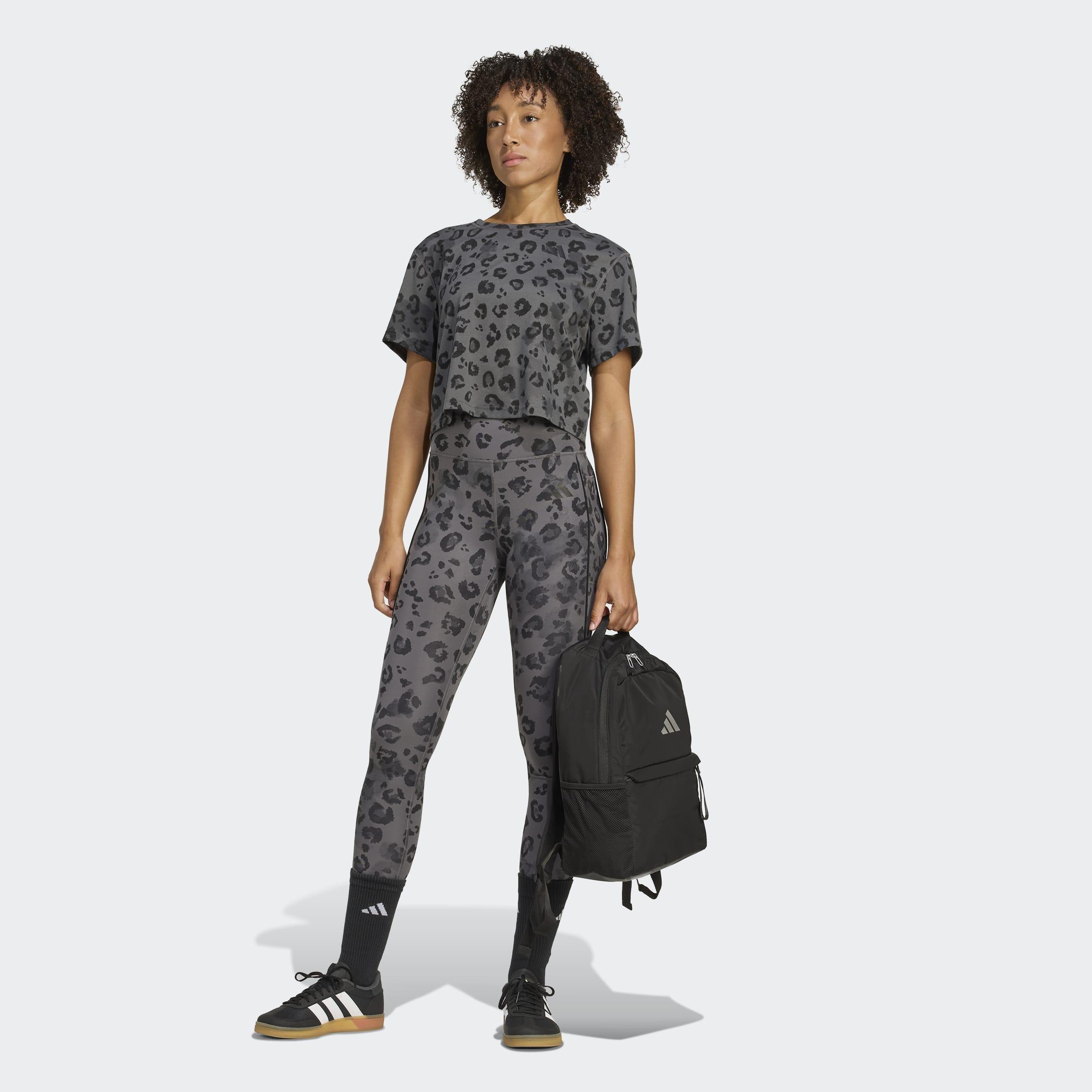 Optime Essentials Full Length Leggings Print, Grey, A701_ONE, large image number 2