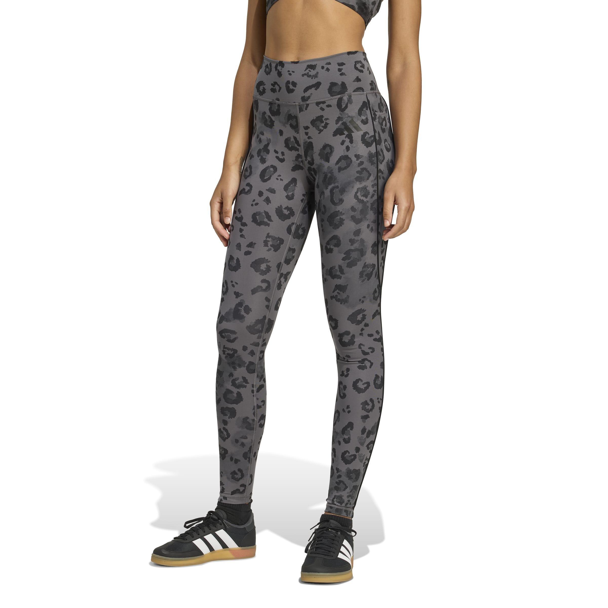 Optime Essentials Full Length Leggings Print, Grey, A701_ONE, large image number 5