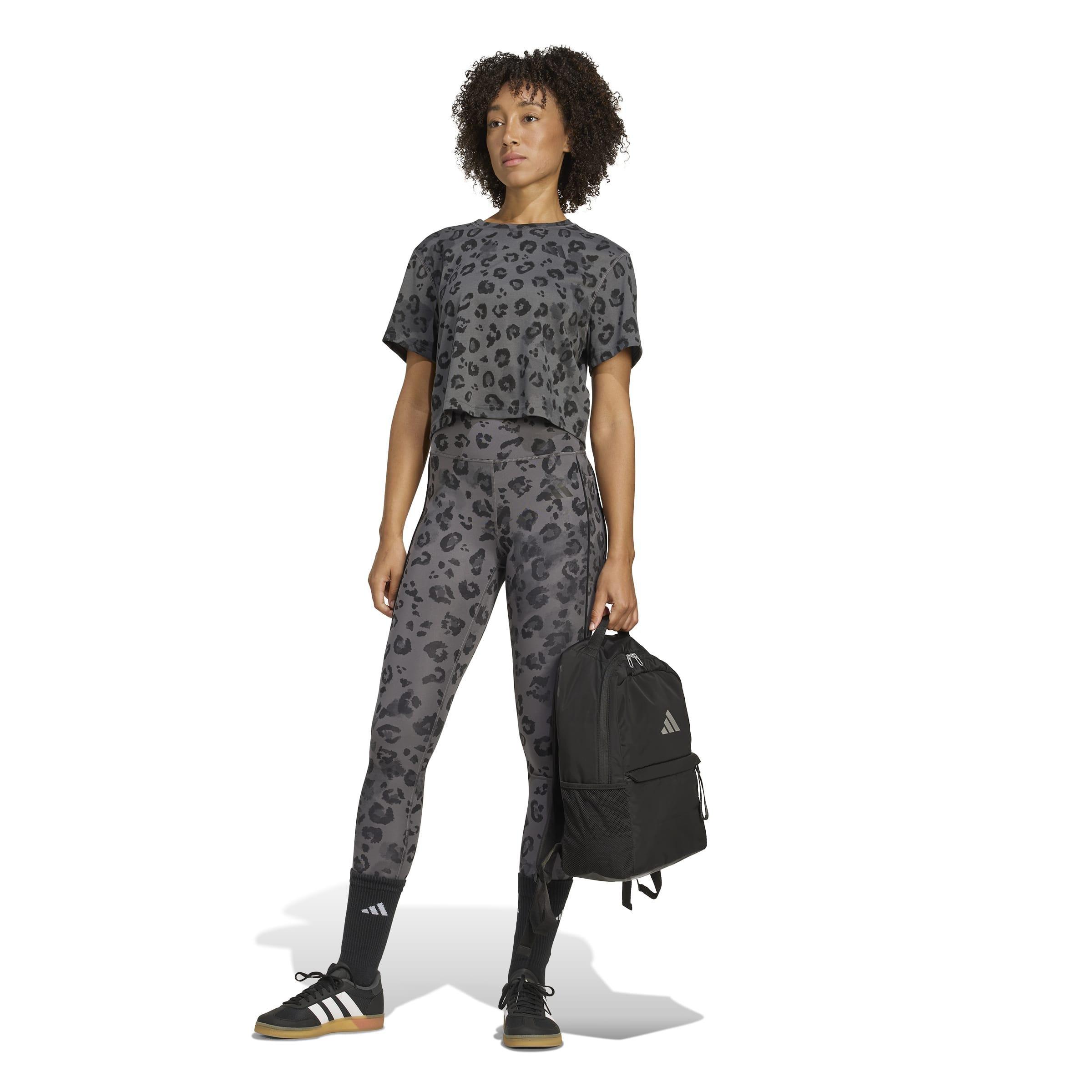 Optime Essentials Full Length Leggings Print, Grey, A701_ONE, large image number 10