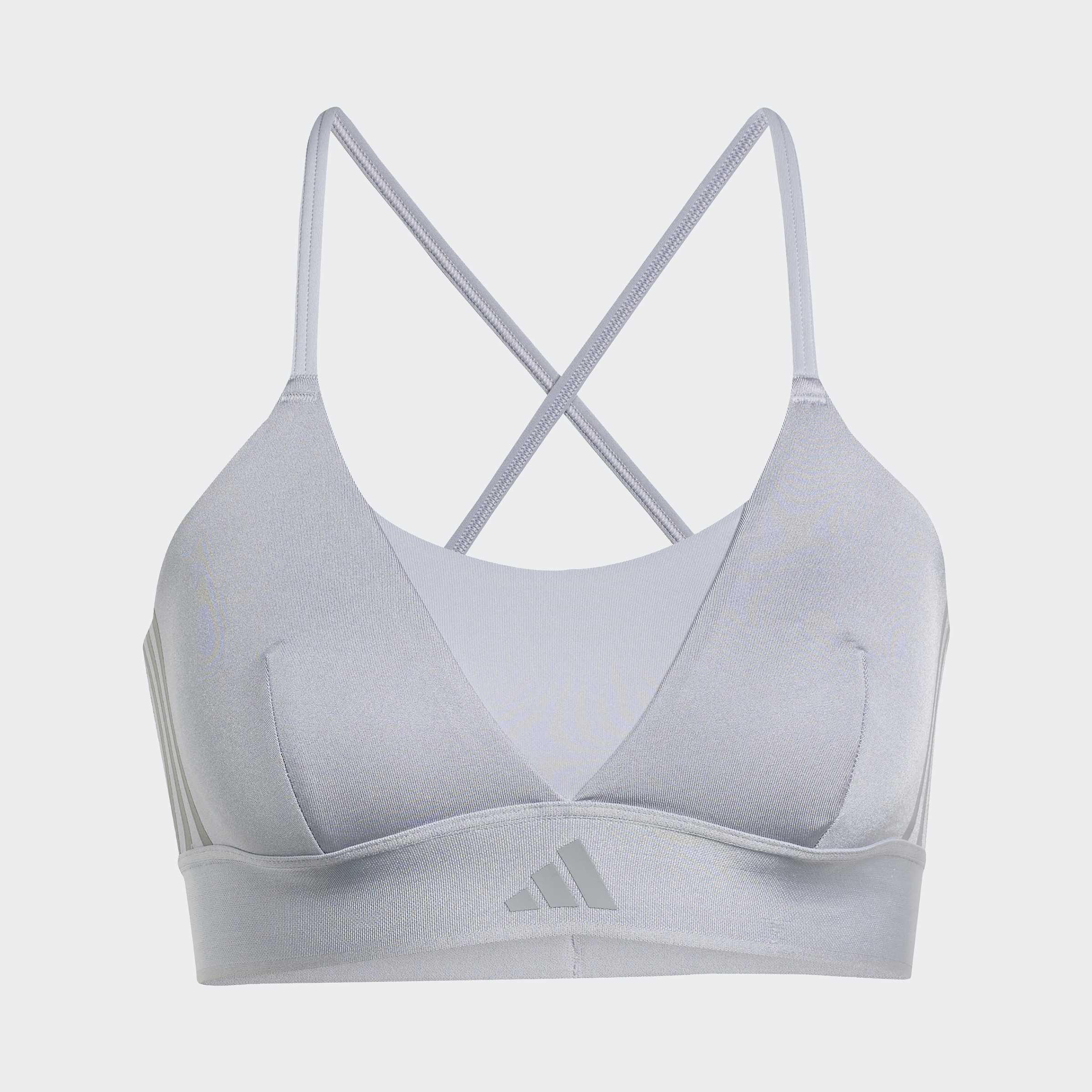 Hyperglam Shine Bralette, Grey, A701_ONE, large image number 0