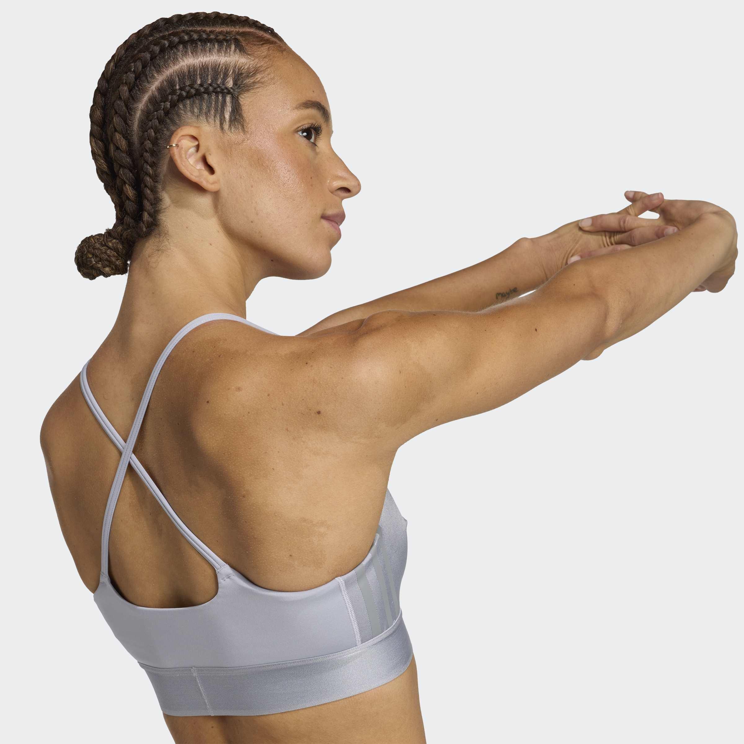 Hyperglam Shine Bralette, Grey, A701_ONE, large image number 3