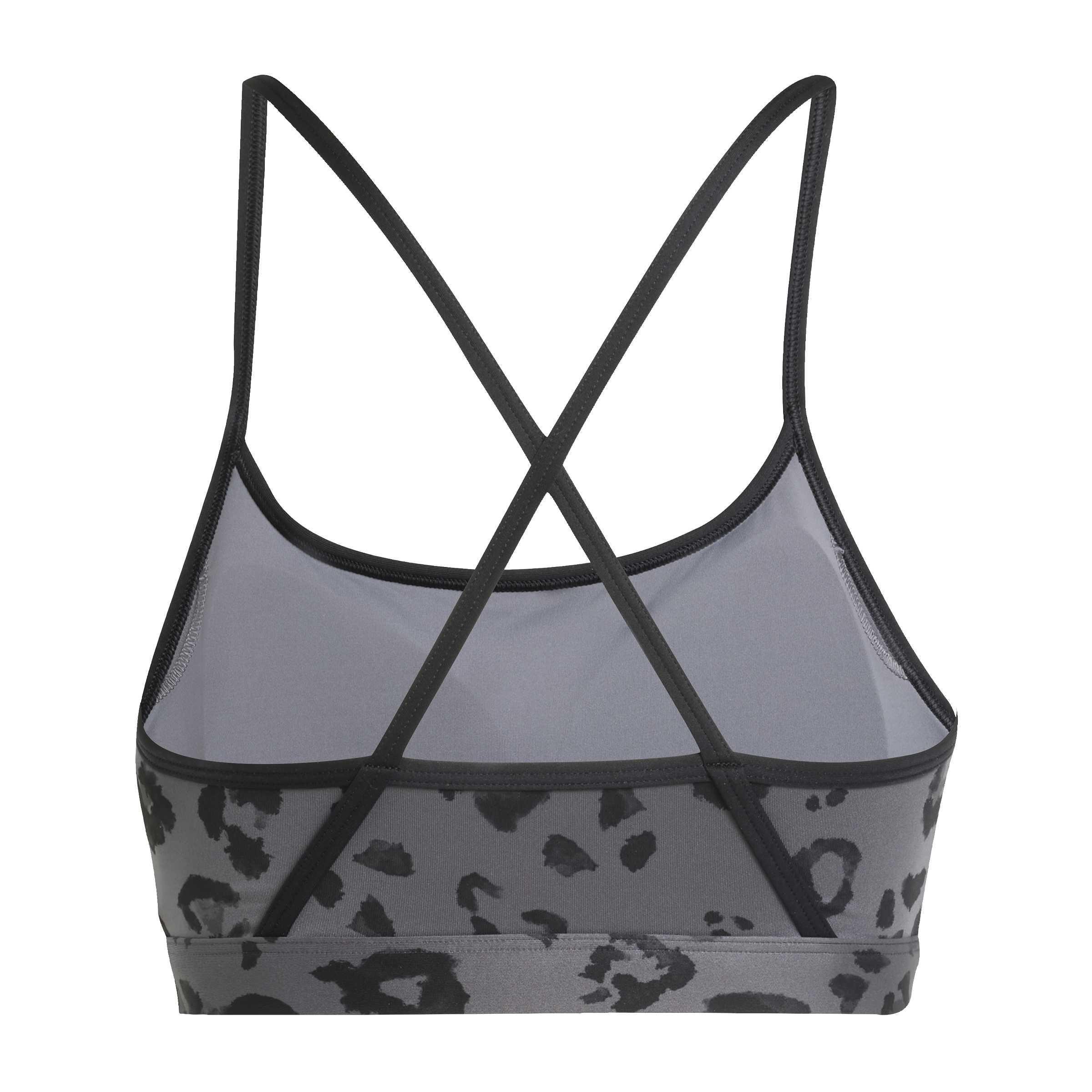 Powerreact Essentials Light Support Bra Print, Grey, , large image number 2