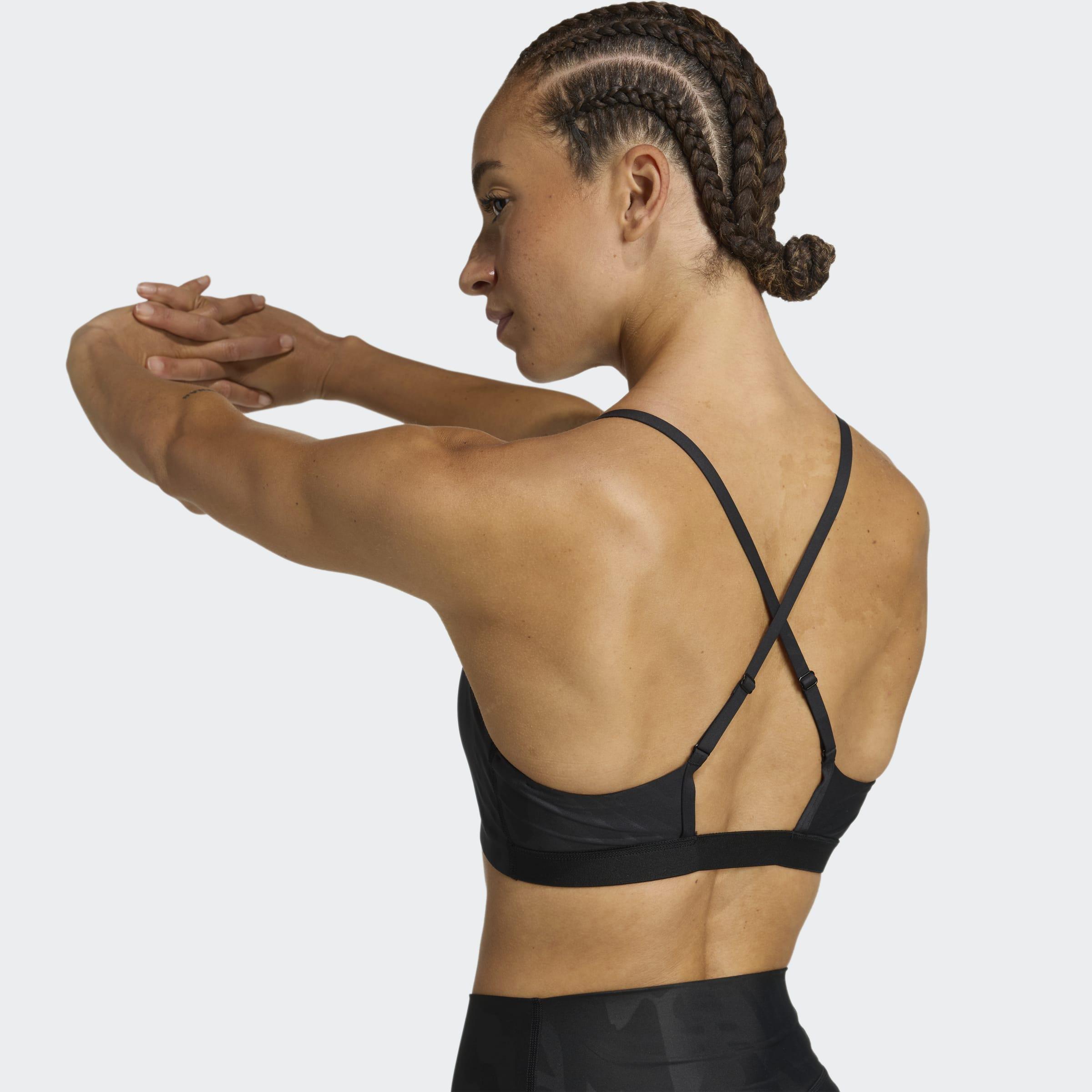 Powerimpact Light-Support AOP Bra, Black, A701_ONE, large image number 4