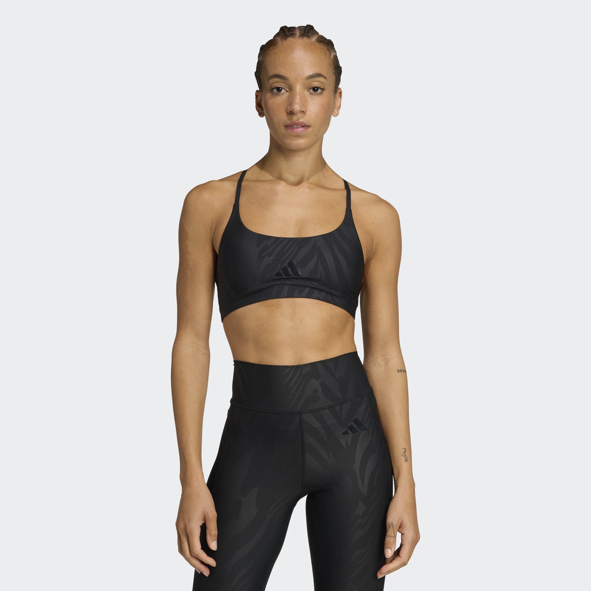Powerimpact Light-Support AOP Bra, Black, A701_ONE, large image number 5