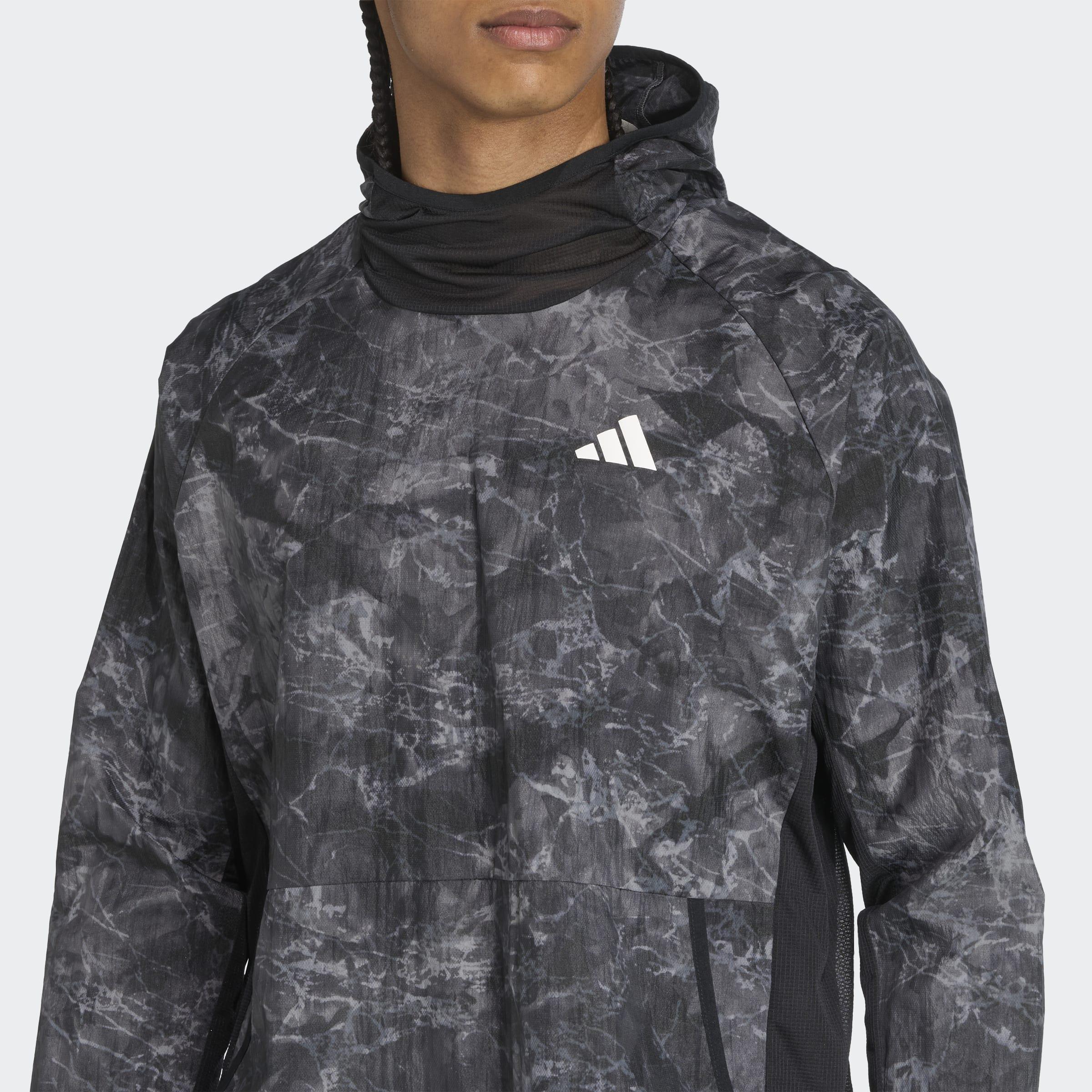 Unisex Own The Run Spray Dye Hoodie Unitefit, Grey, A701_ONE, large image number 4
