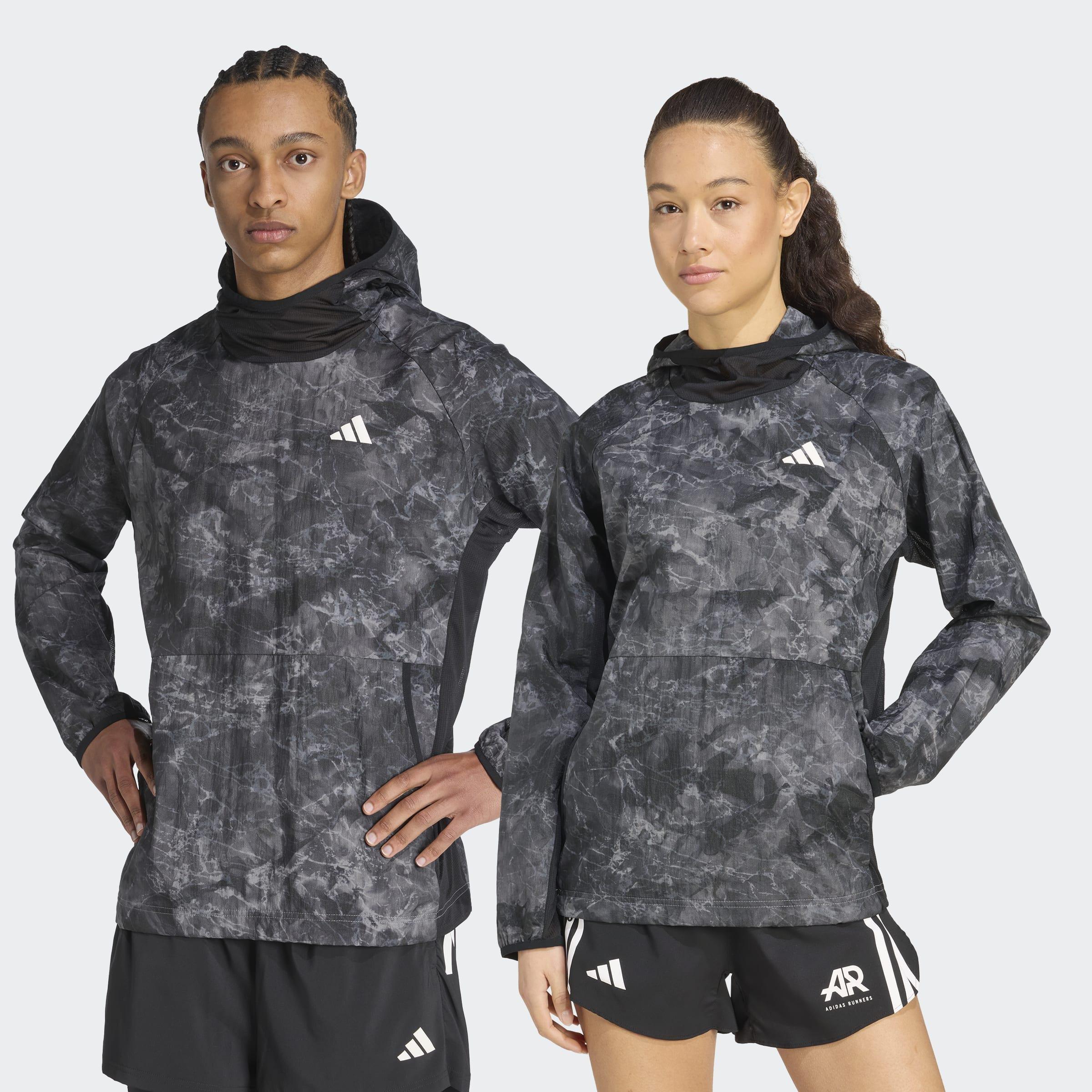 Unisex Own The Run Spray Dye Hoodie Unitefit, Grey, , large image number 5