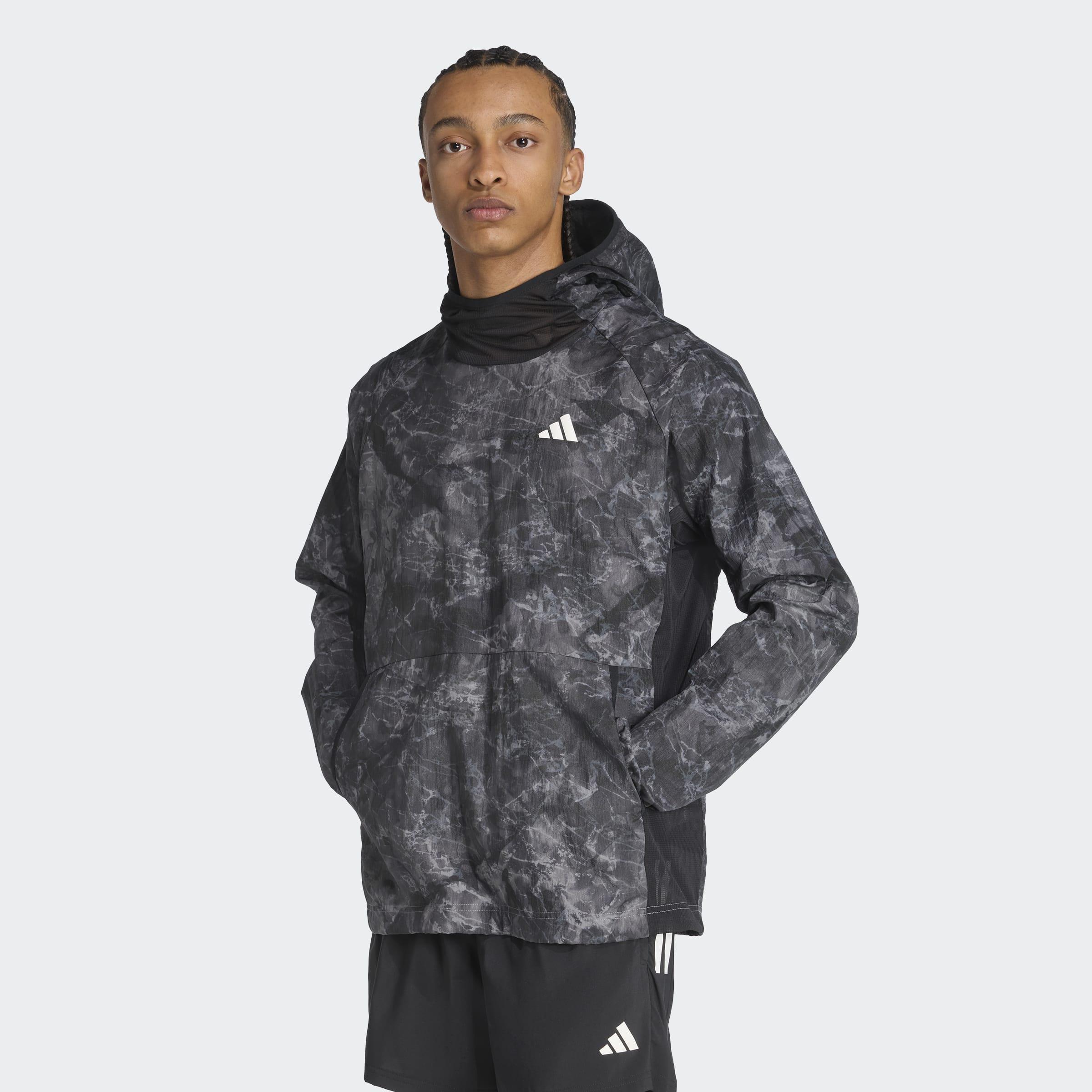 Unisex Own The Run Spray Dye Hoodie Unitefit, Grey, A701_ONE, large image number 6