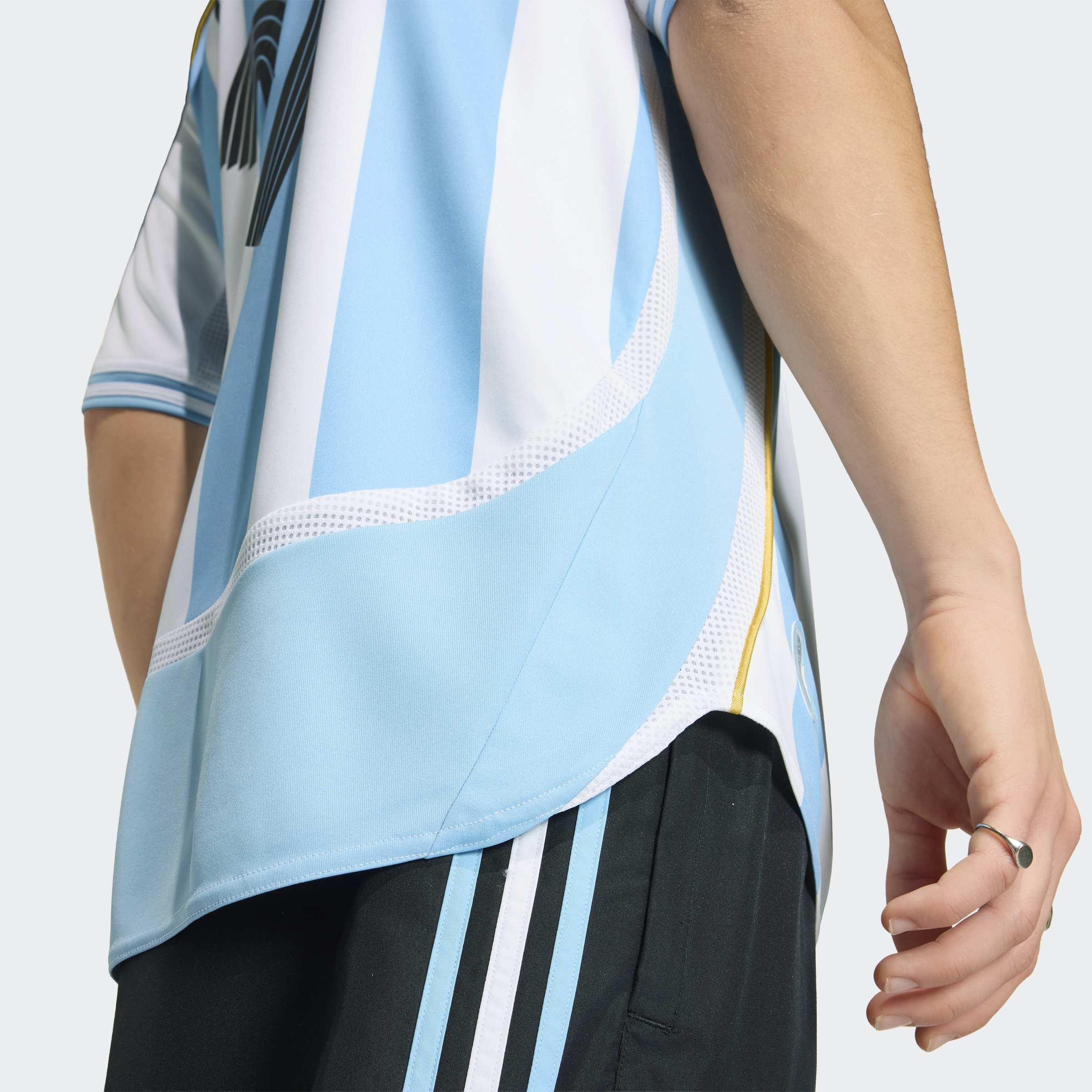 Argentina Home Jersey 2006 Messi, White, A701_ONE, large image number 3