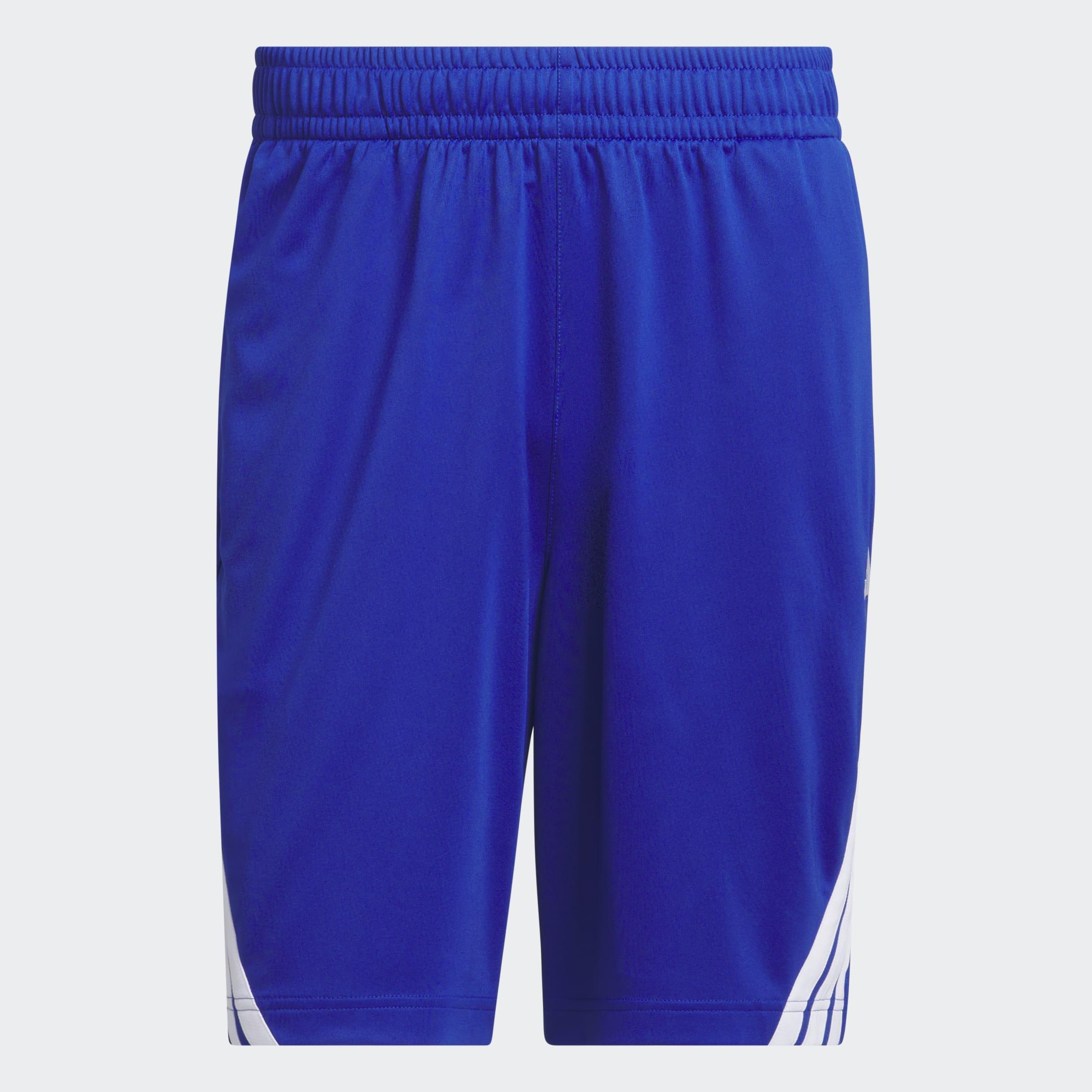 Legends 3-Stripes Basketball Shorts, Blue, A701_ONE, medium