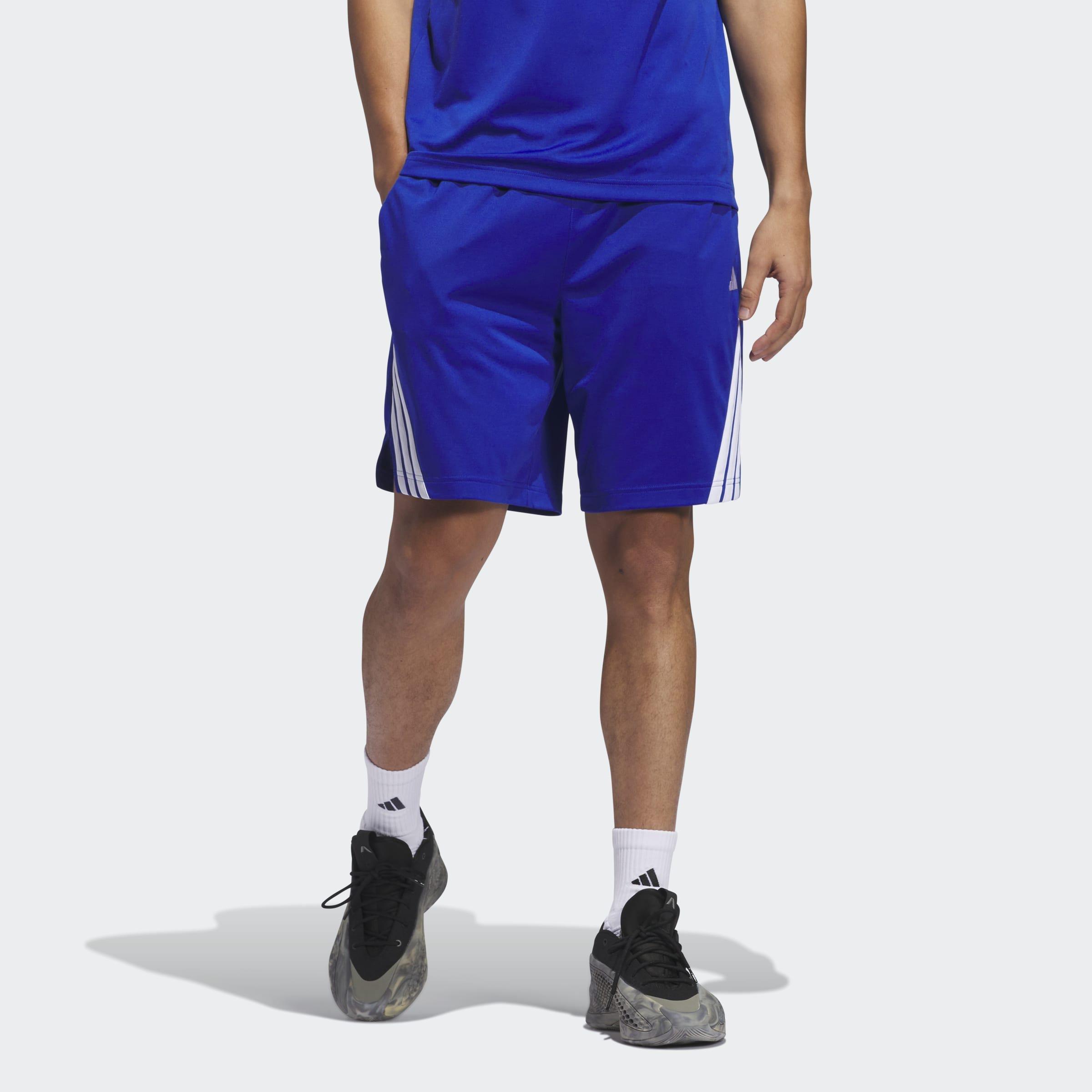 Legends 3-Stripes Basketball Shorts, Blue, A701_ONE, large image number 4