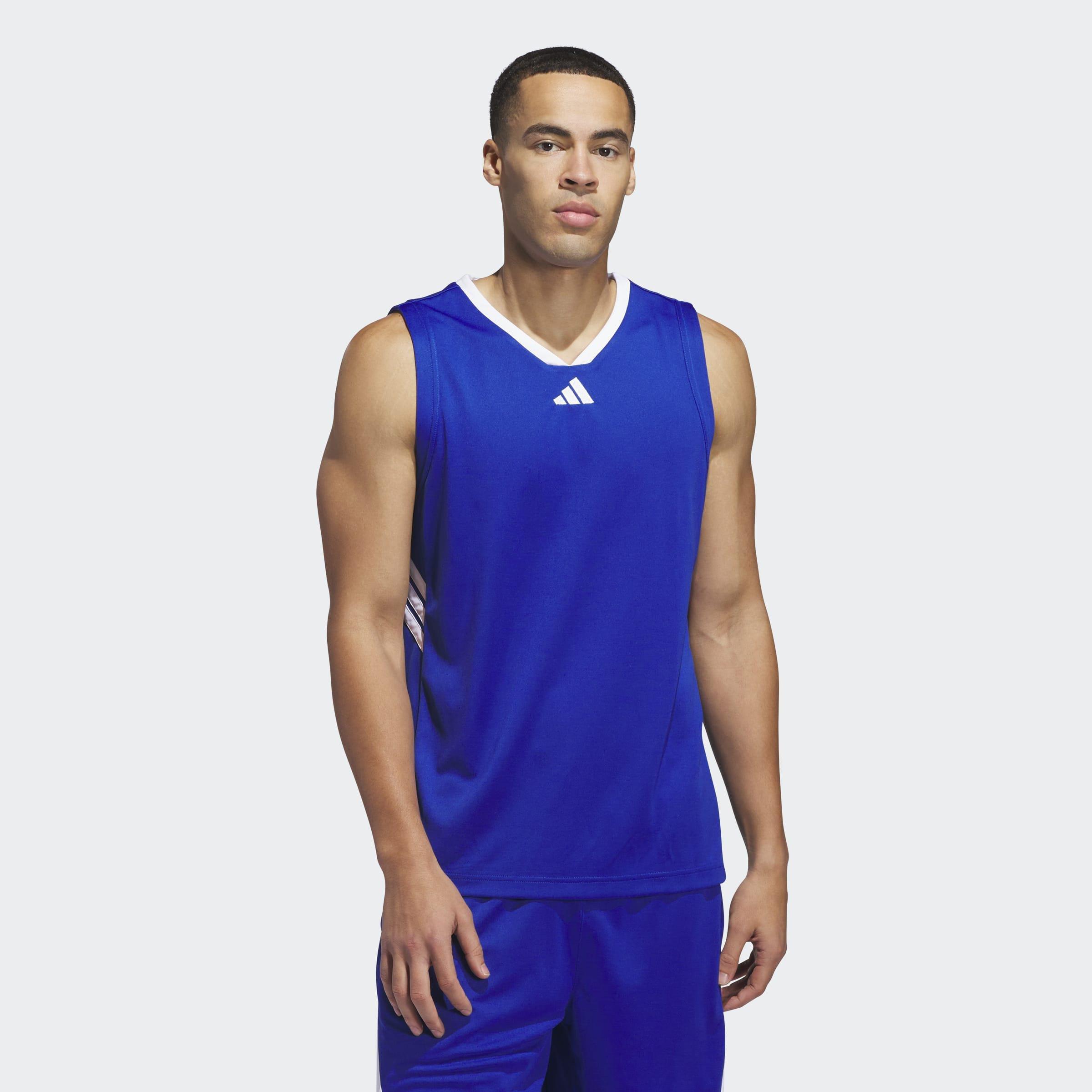 adidas Basketball Legends Tank Top, Blue, A701_ONE, large image number 4
