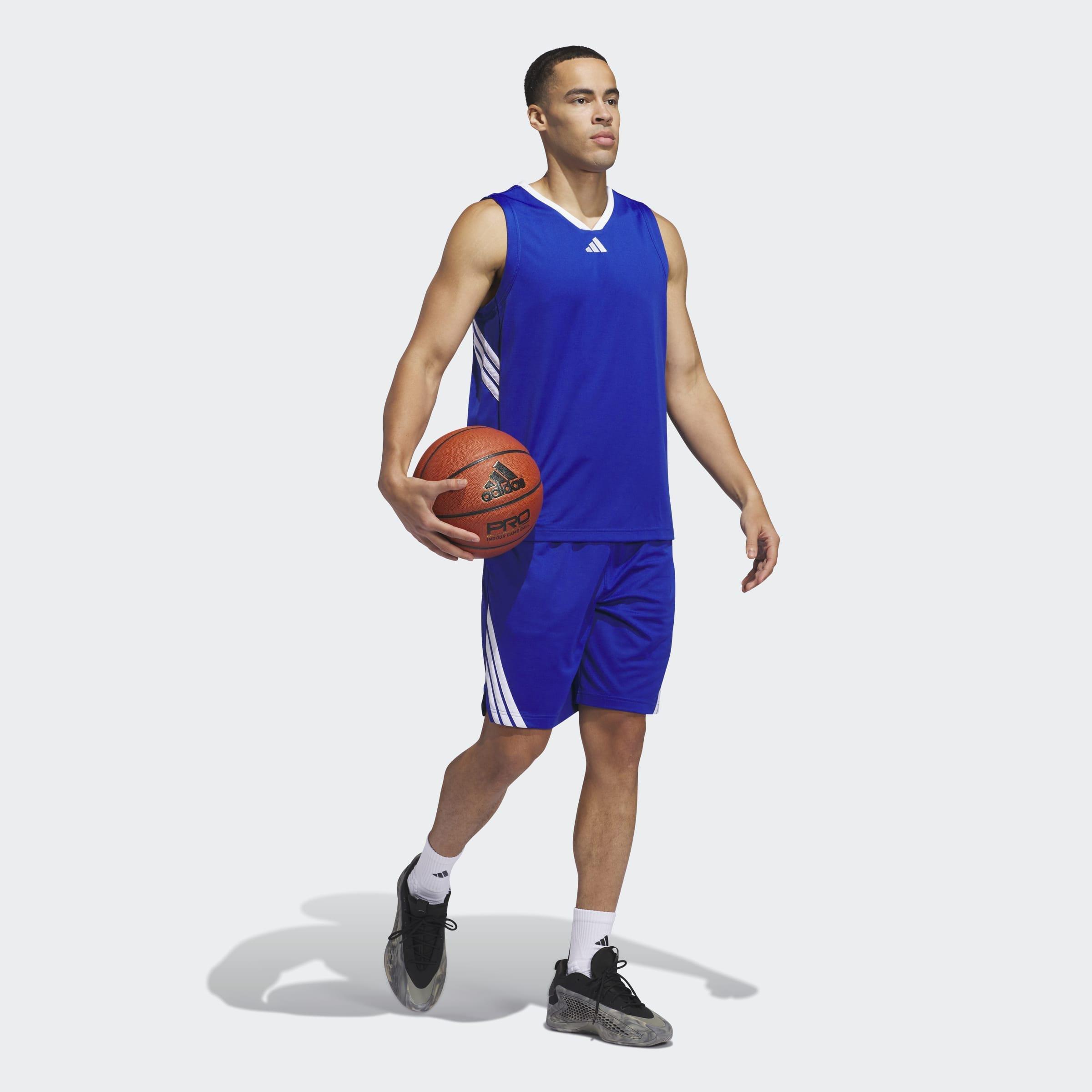 adidas Basketball Legends Tank Top, Blue, A701_ONE, large image number 5