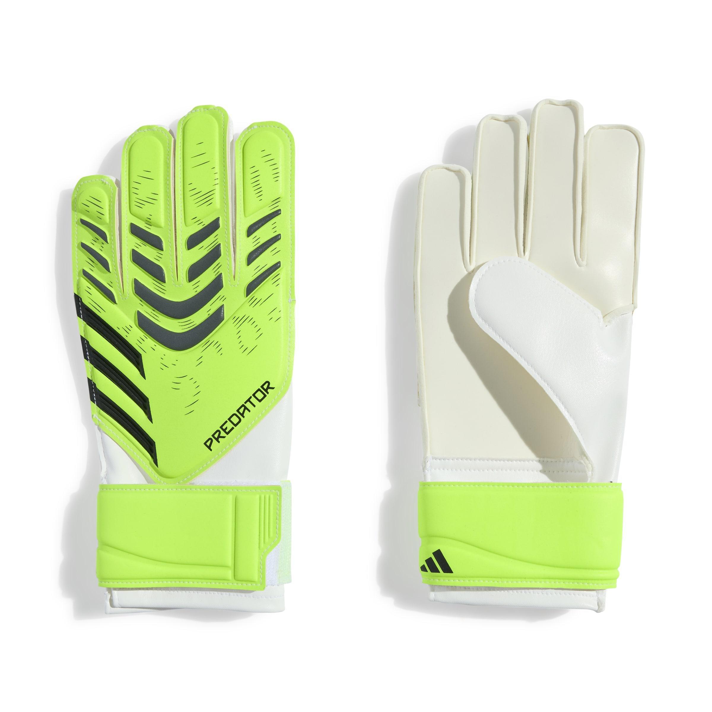 Kids Unisex Predator Training Goalkeeper Gloves, Green, A701_ONE, large image number 0