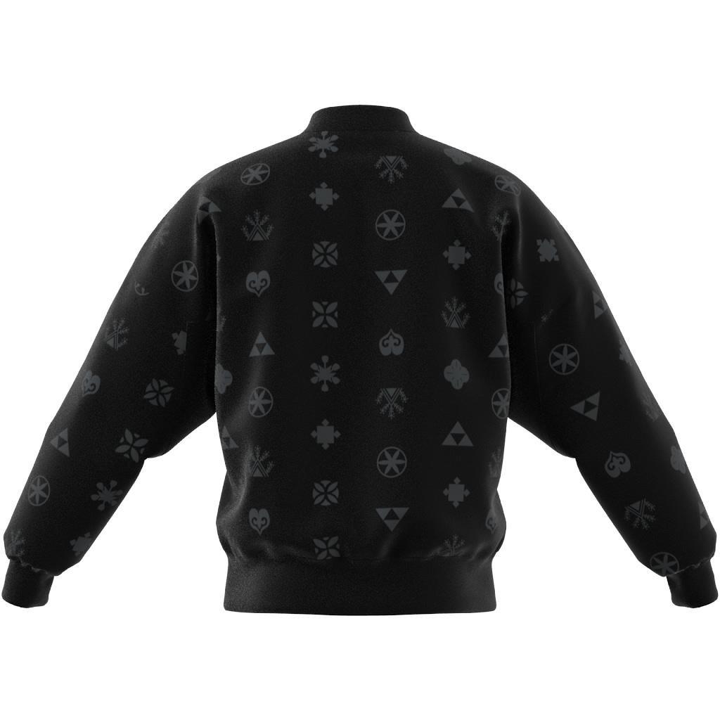 Bloom Sky Print Woven Bomber Jacket, Black, A701_ONE, large image number 14