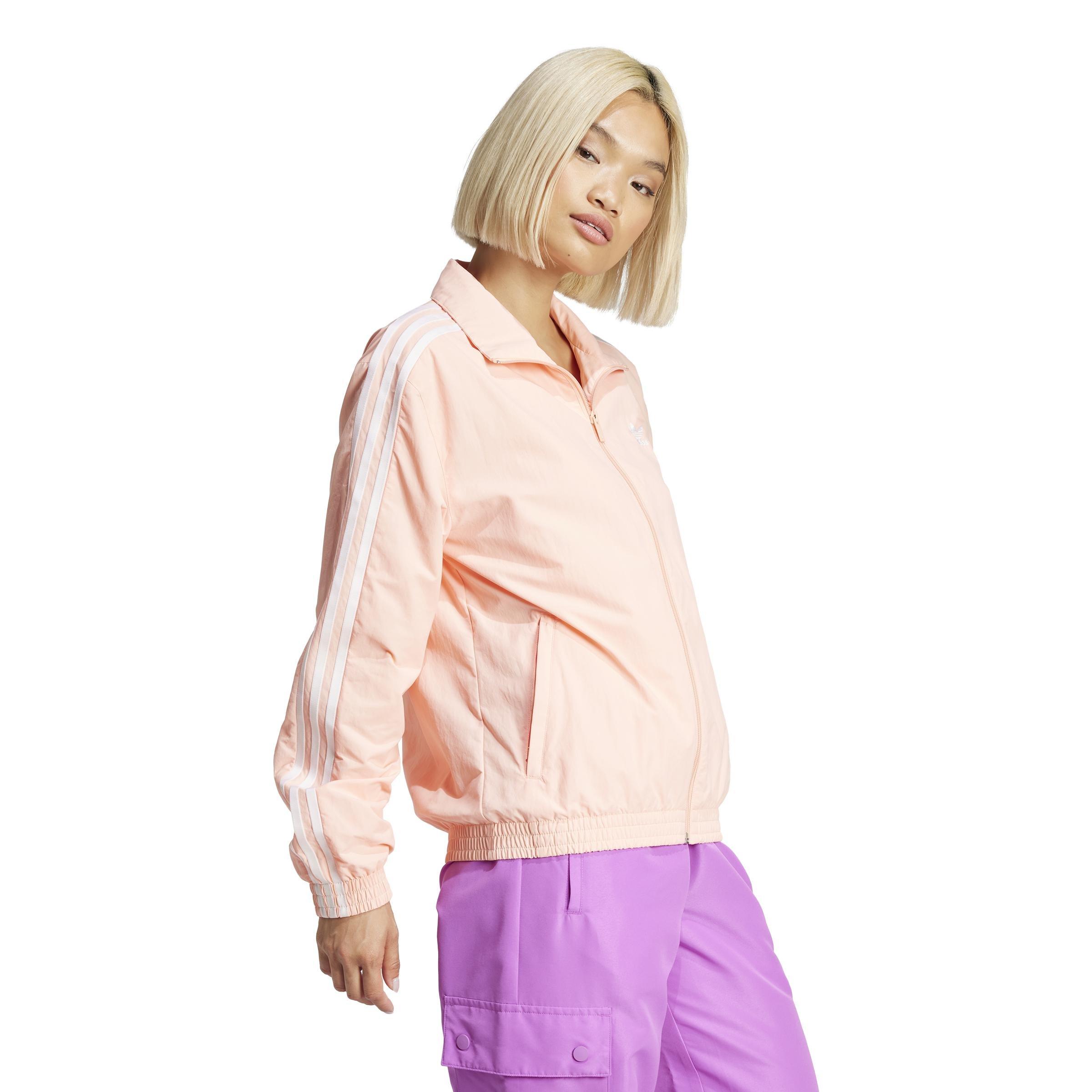 adidas Originals Woven Track Top, Pink, , large image number 4