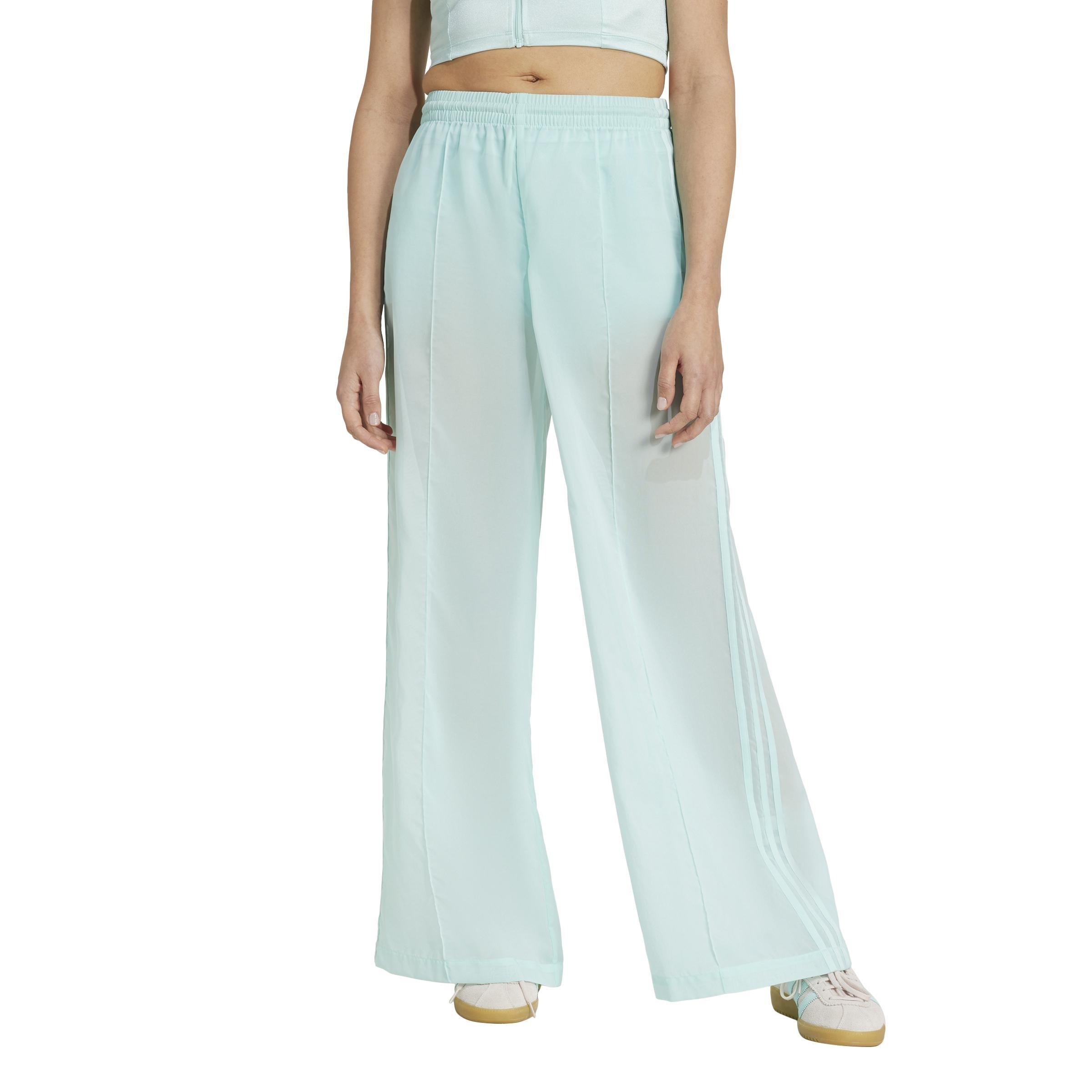 Adicolor Sheer Track Tracksuit Bottoms, Turquoise, , large image number 5
