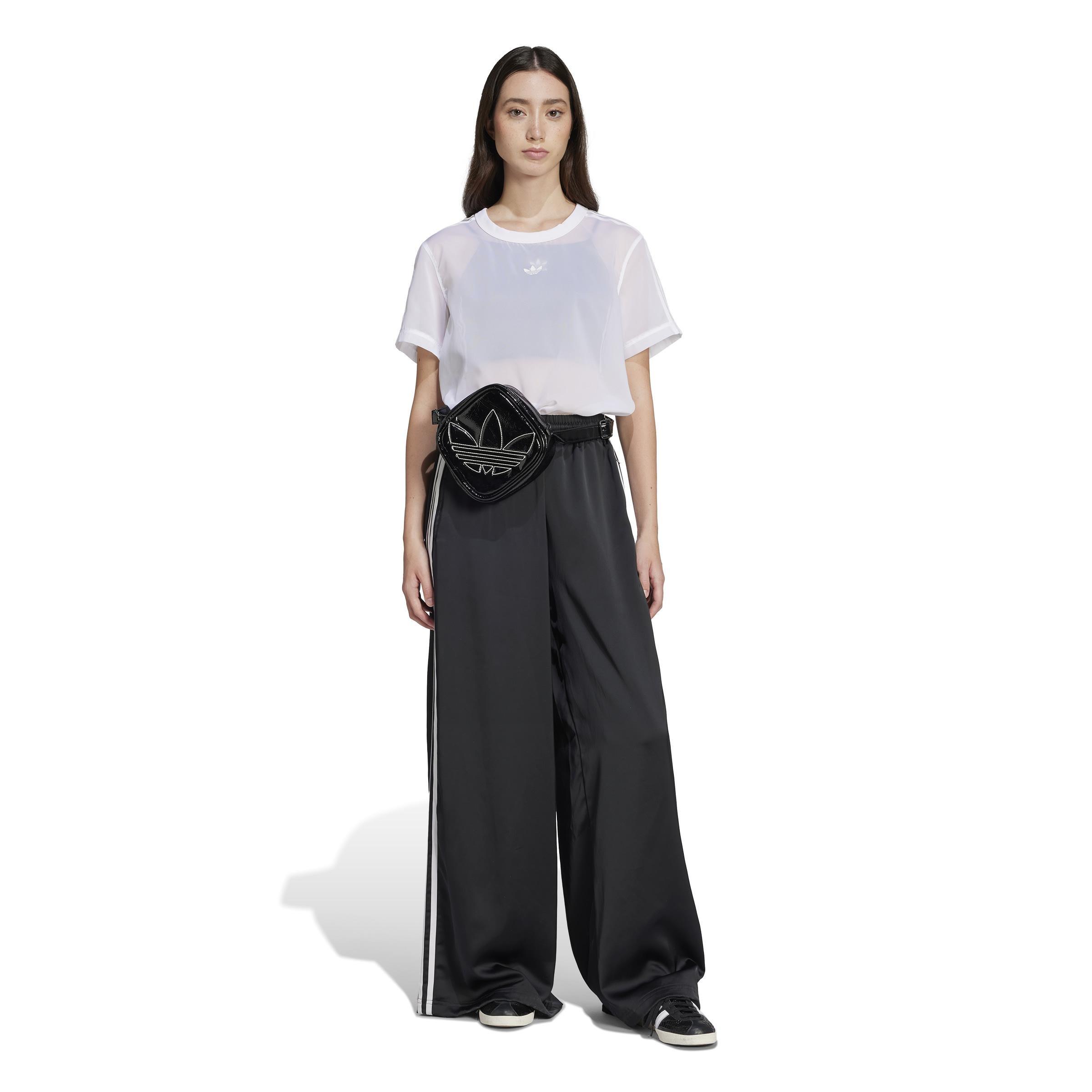 Adicolor Sheer 3-Stripes T-Shirt, White, A701_ONE, large image number 4