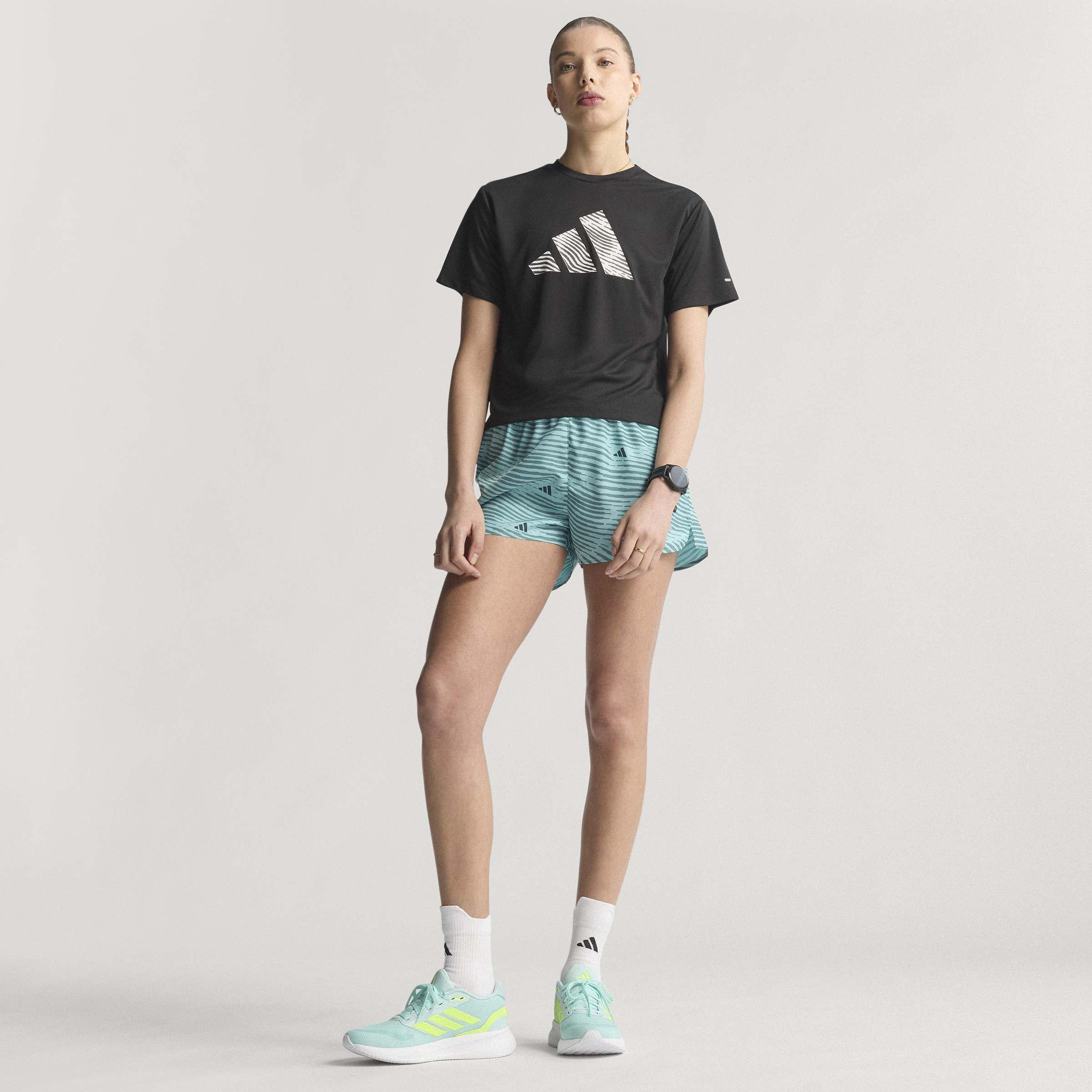 Adi365 Running Essentials Brand Love Shorts, Green, A701_ONE, large image number 4