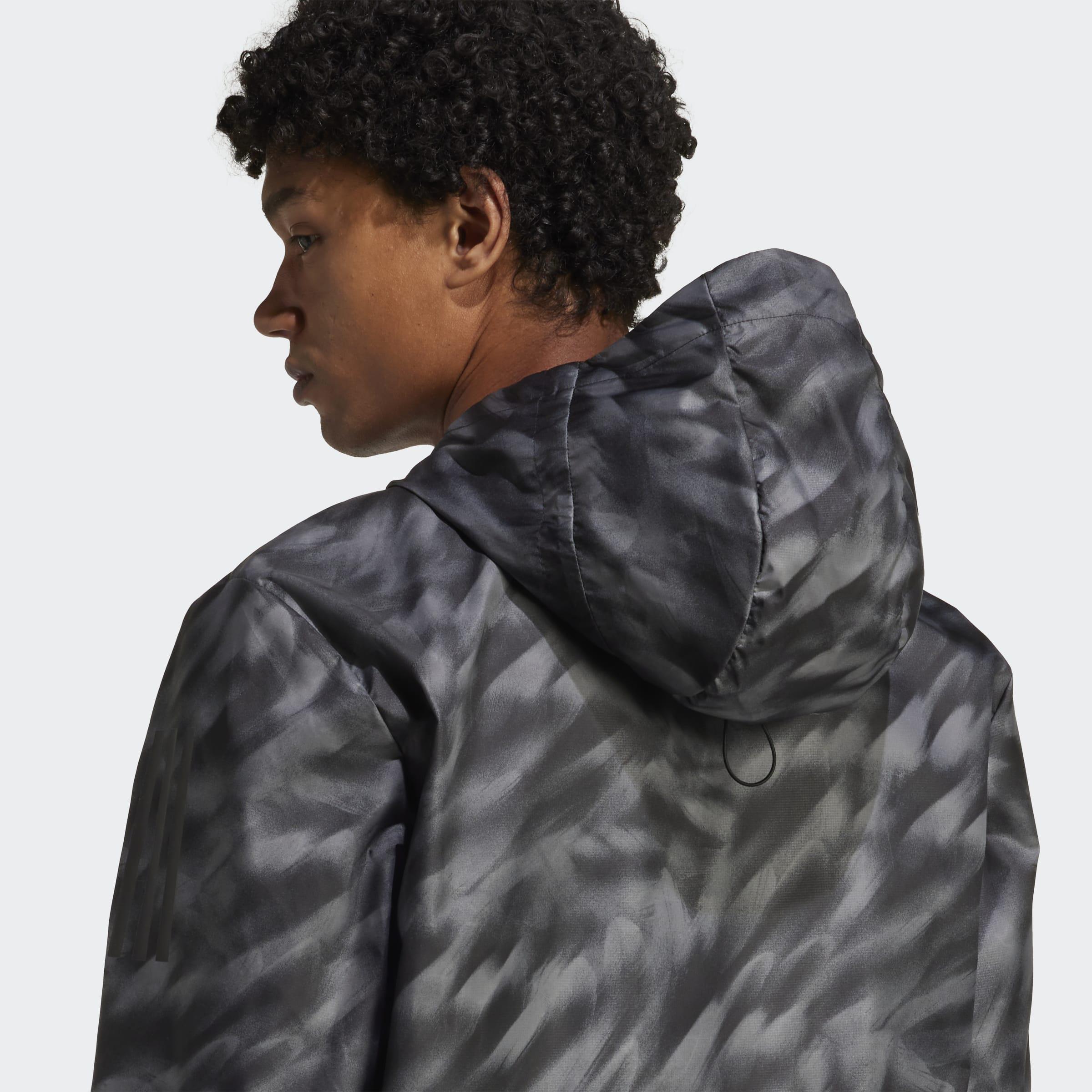 Own The Run Allover Print Jacket, Grey, A701_ONE, large image number 3