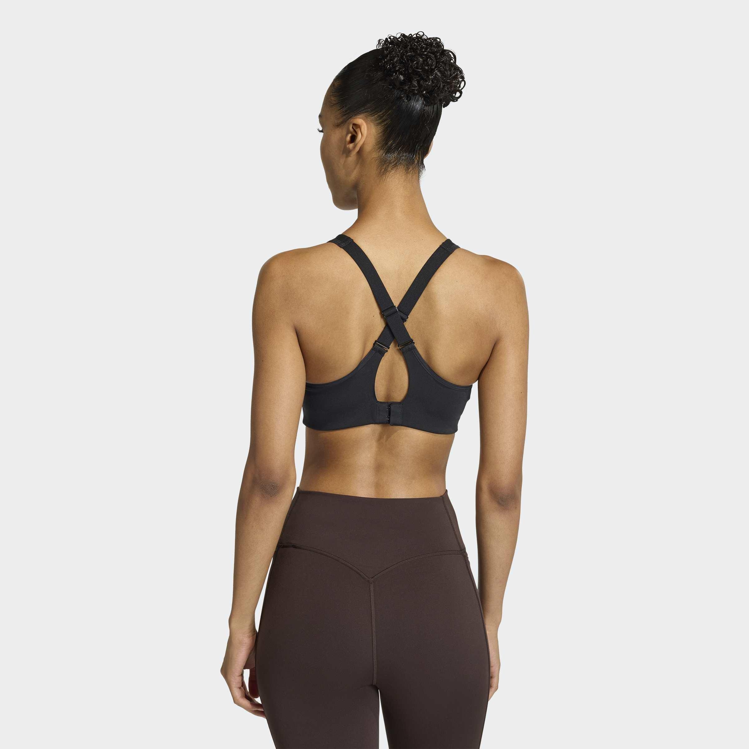 Optime Workout High Support Bra, Black, A701_ONE, large image number 2