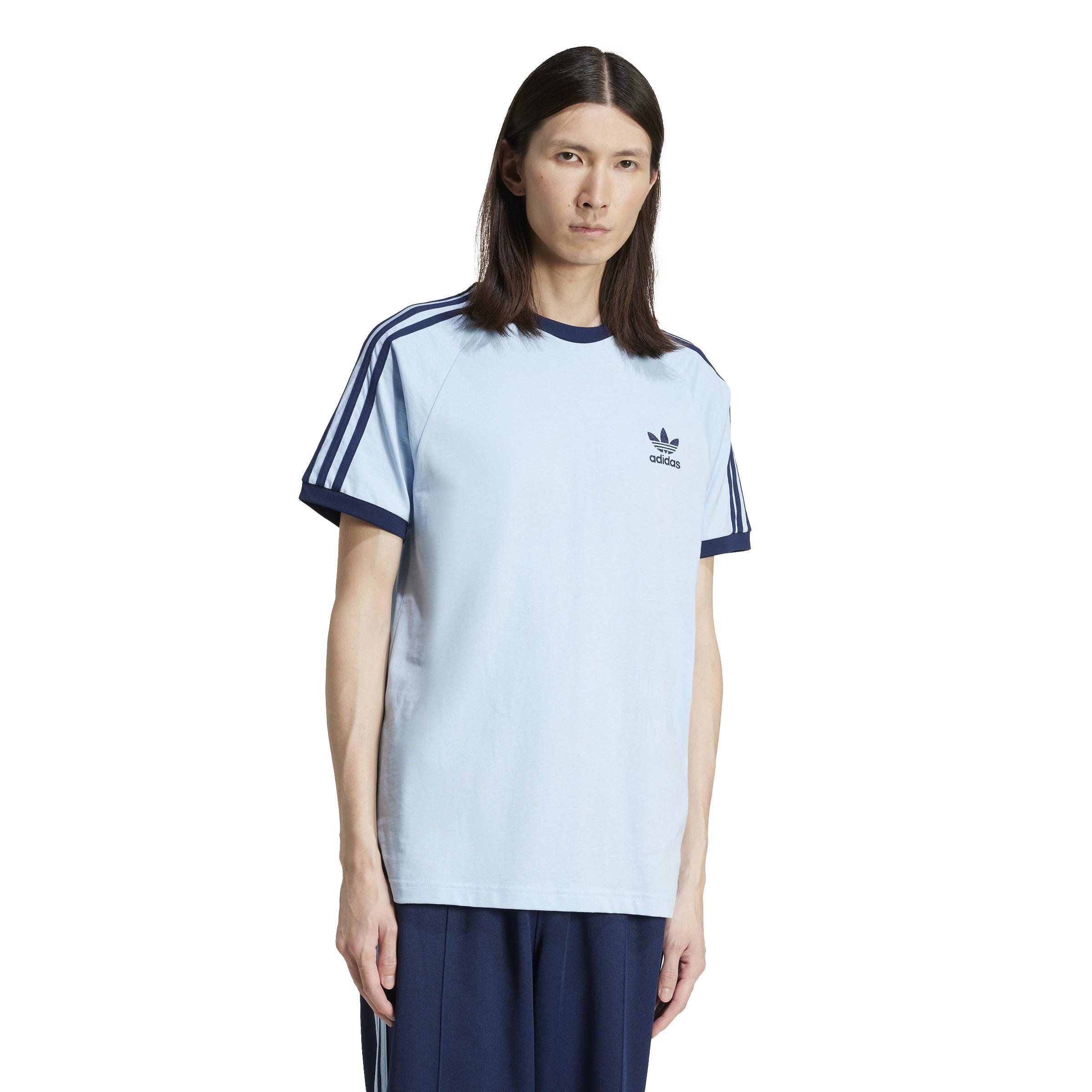 Adicolor Classics 3-Stripes T-Shirt, Blue, A701_ONE, large image number 6