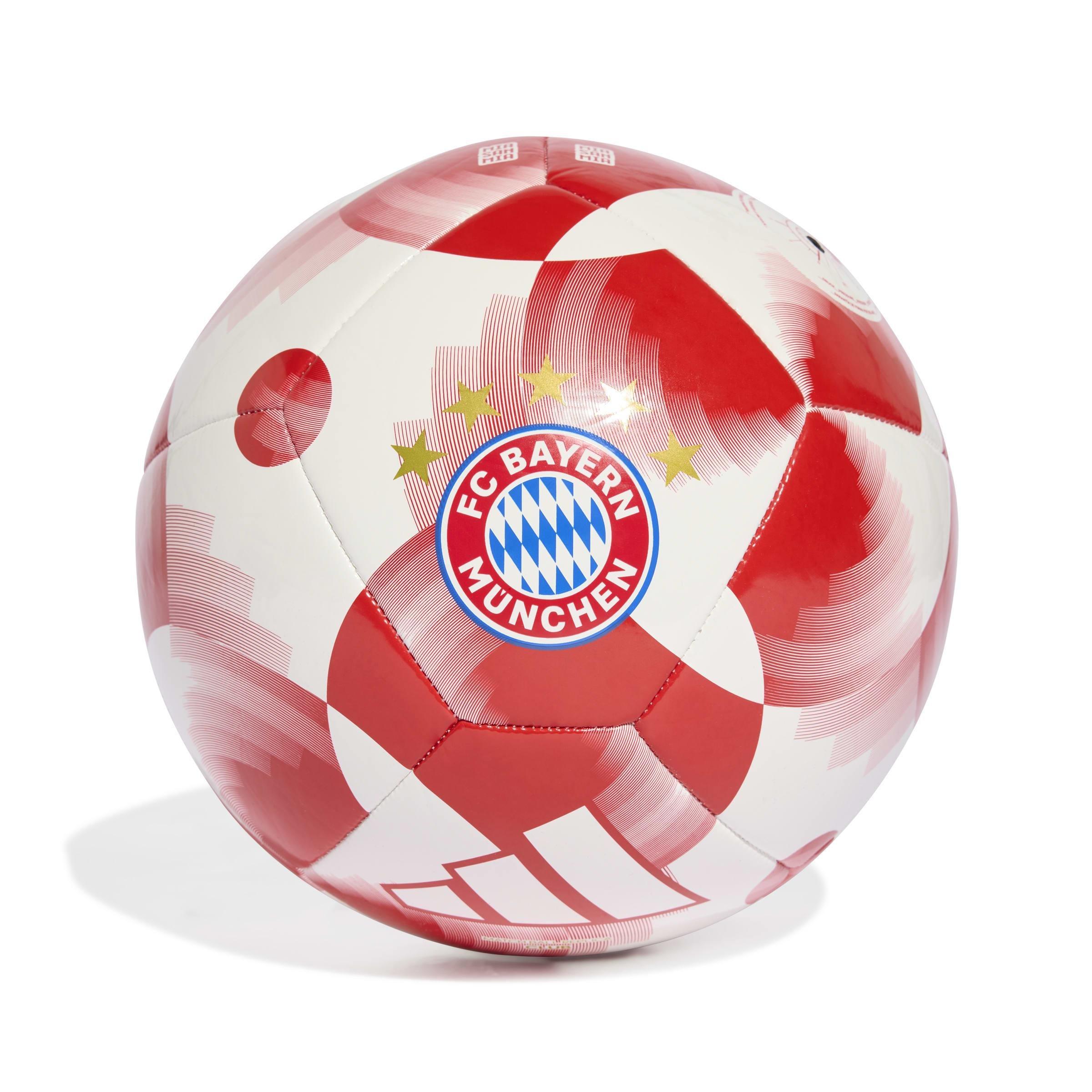 Unisex FC Bayern Home Club Ball, White, A701_ONE, large image number 0