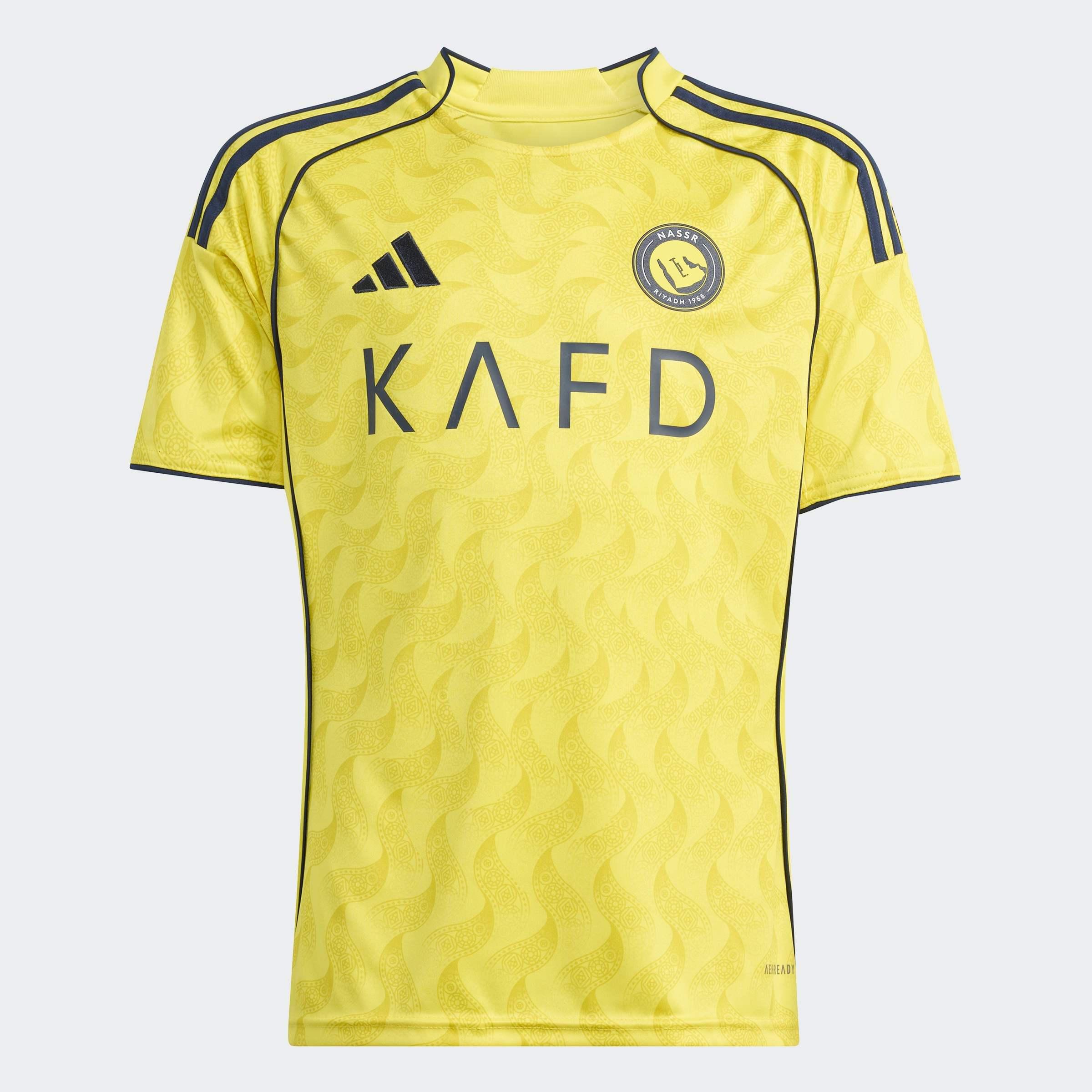 Kids Al Nassr FC 25/26 Home Jersey, Yellow, A701_ONE, large image number 0