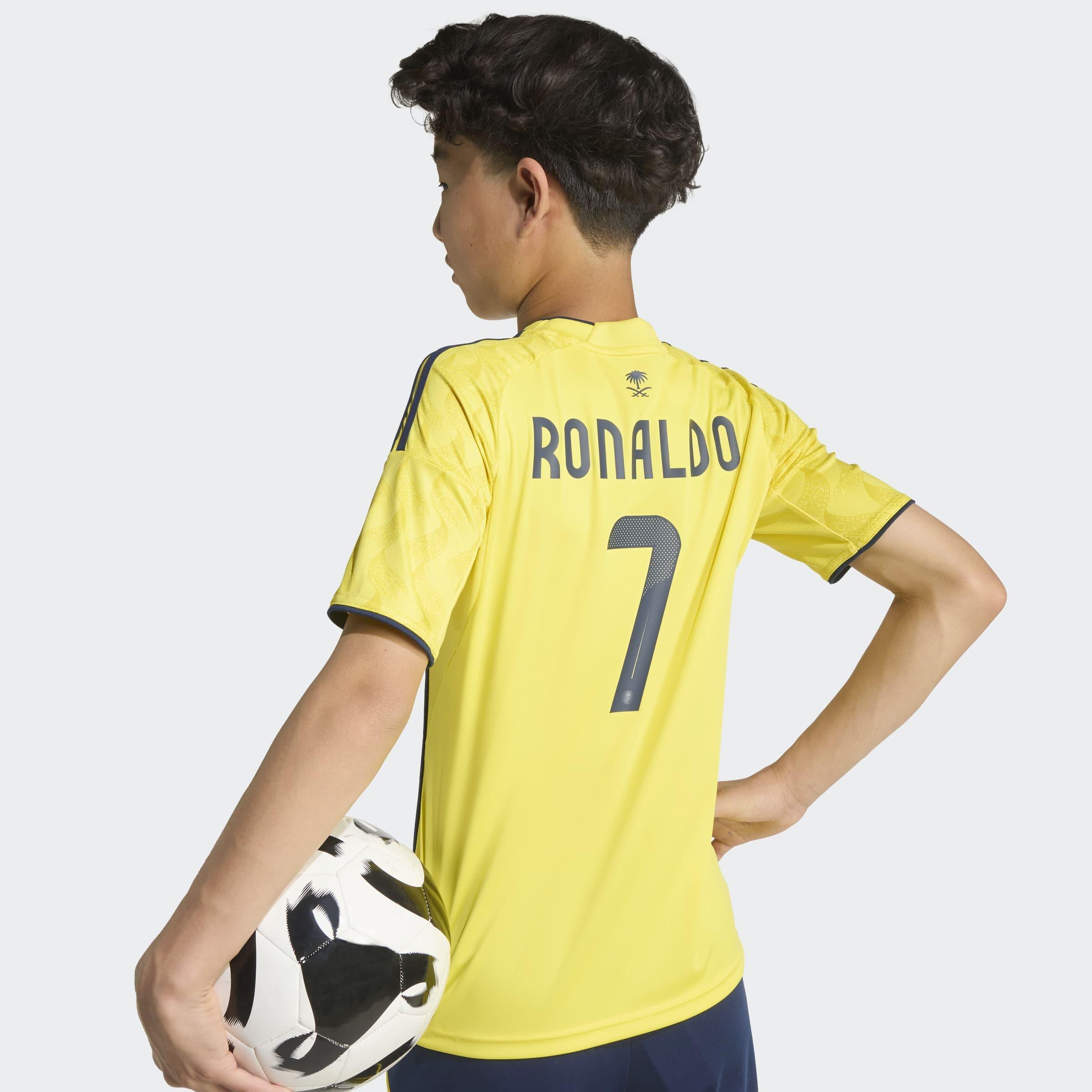 Kids Al Nassr FC 25/26 Home Jersey, Yellow, A701_ONE, large image number 4