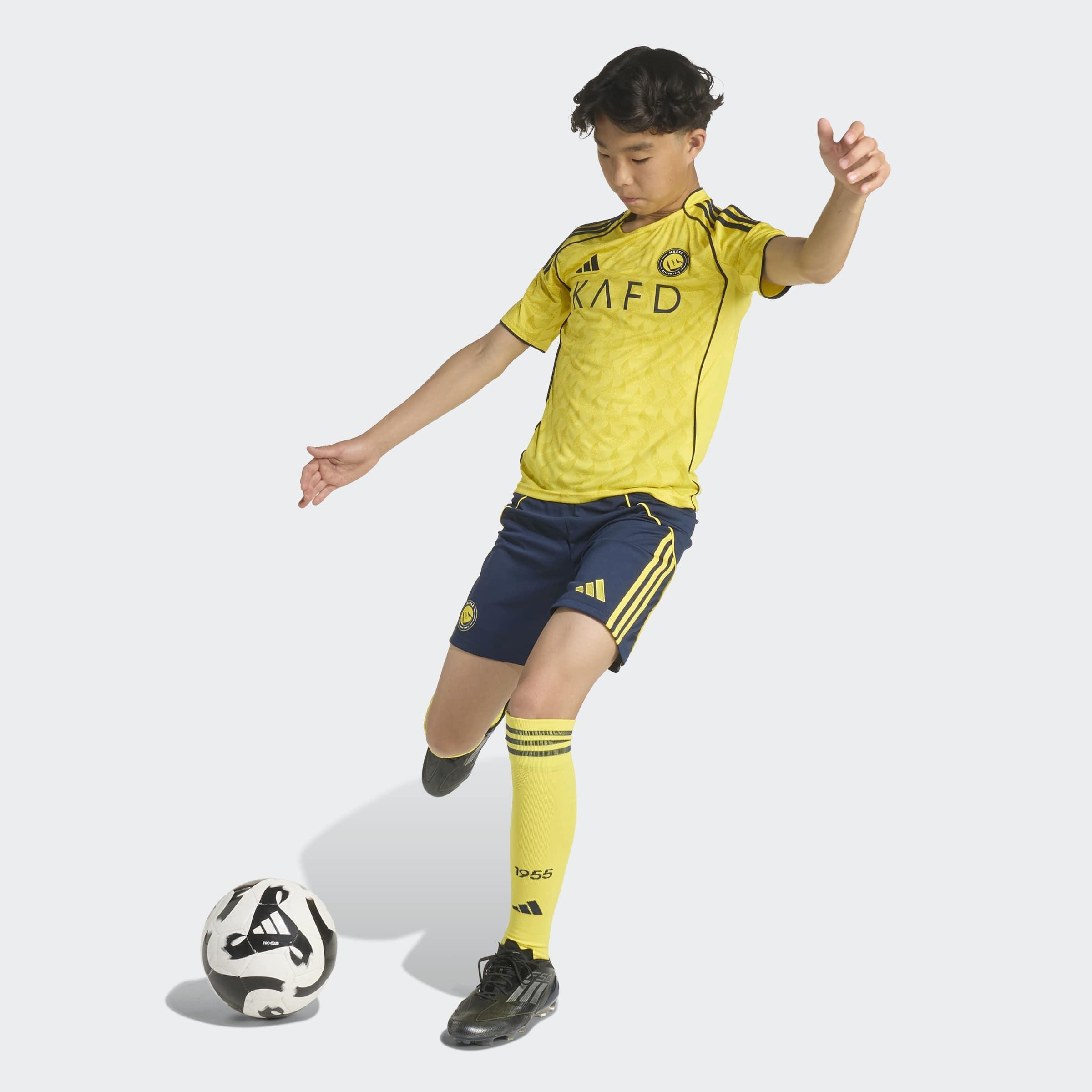 Kids Al Nassr FC 25/26 Home Jersey, Yellow, A701_ONE, large image number 5