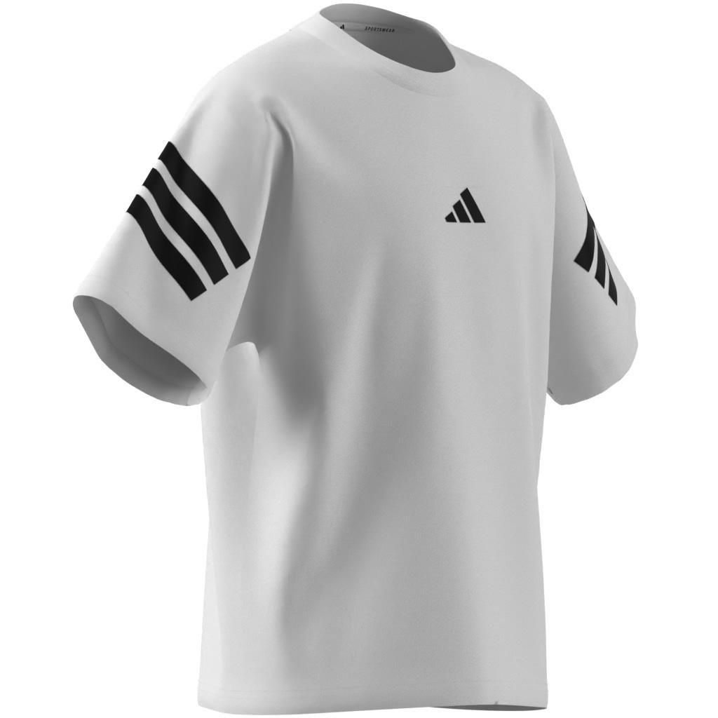 Kids Unisex Future Icons 3-Stripes T-Shirt, White, A701_ONE, large image number 5