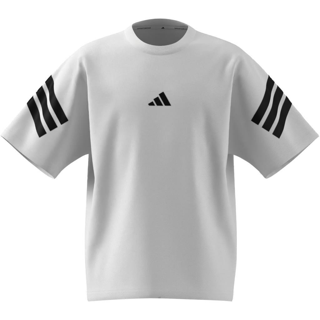 Kids Unisex Future Icons 3-Stripes T-Shirt, White, A701_ONE, large image number 6