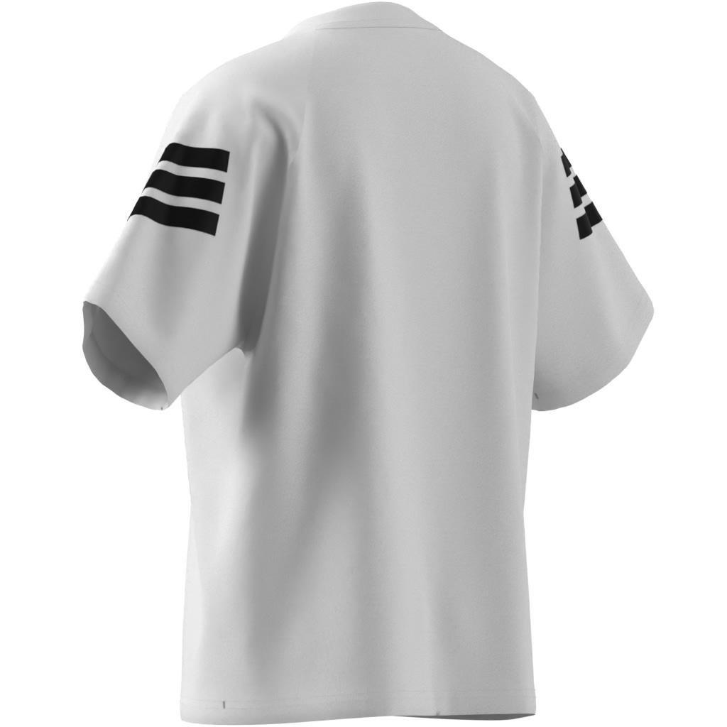 Kids Unisex Future Icons 3-Stripes T-Shirt, White, A701_ONE, large image number 7