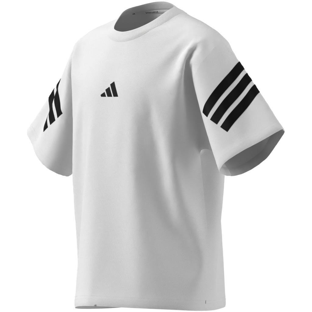 Kids Unisex Future Icons 3-Stripes T-Shirt, White, A701_ONE, large image number 13