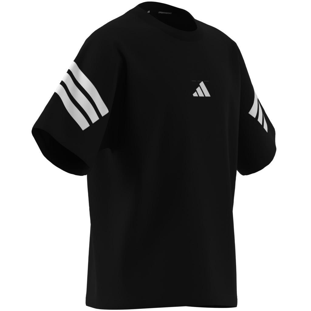 Unisex Kids Future Icons 3-Stripes T-Shirt, Black, , large image number 7