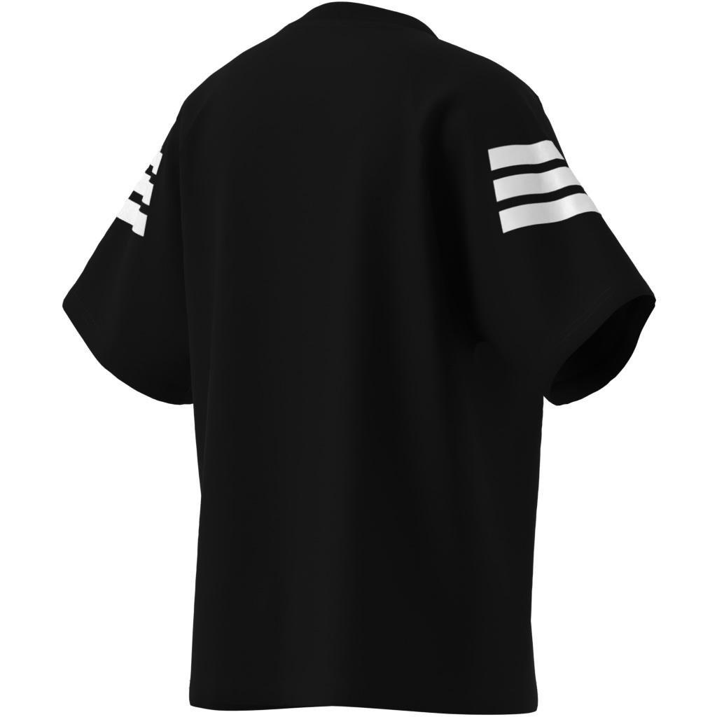 Unisex Kids Future Icons 3-Stripes T-Shirt, Black, , large image number 10