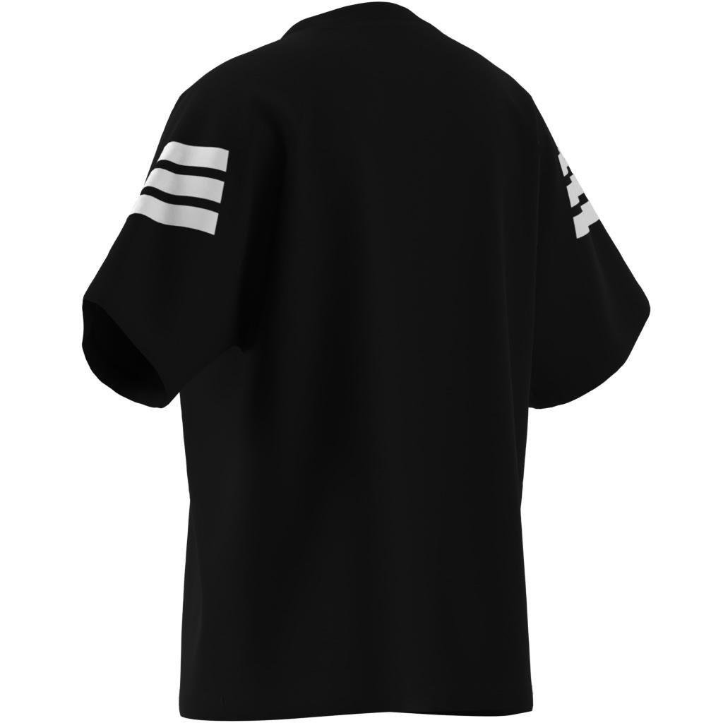 Unisex Kids Future Icons 3-Stripes T-Shirt, Black, , large image number 11