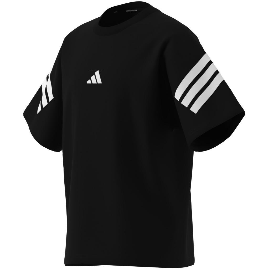 Unisex Kids Future Icons 3-Stripes T-Shirt, Black, , large image number 13