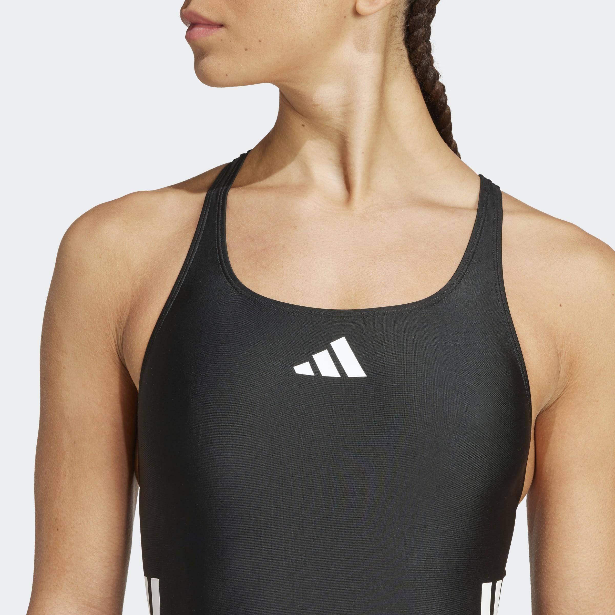 3-Stripes C-Back Swimsuit, Black, A701_ONE, large image number 2