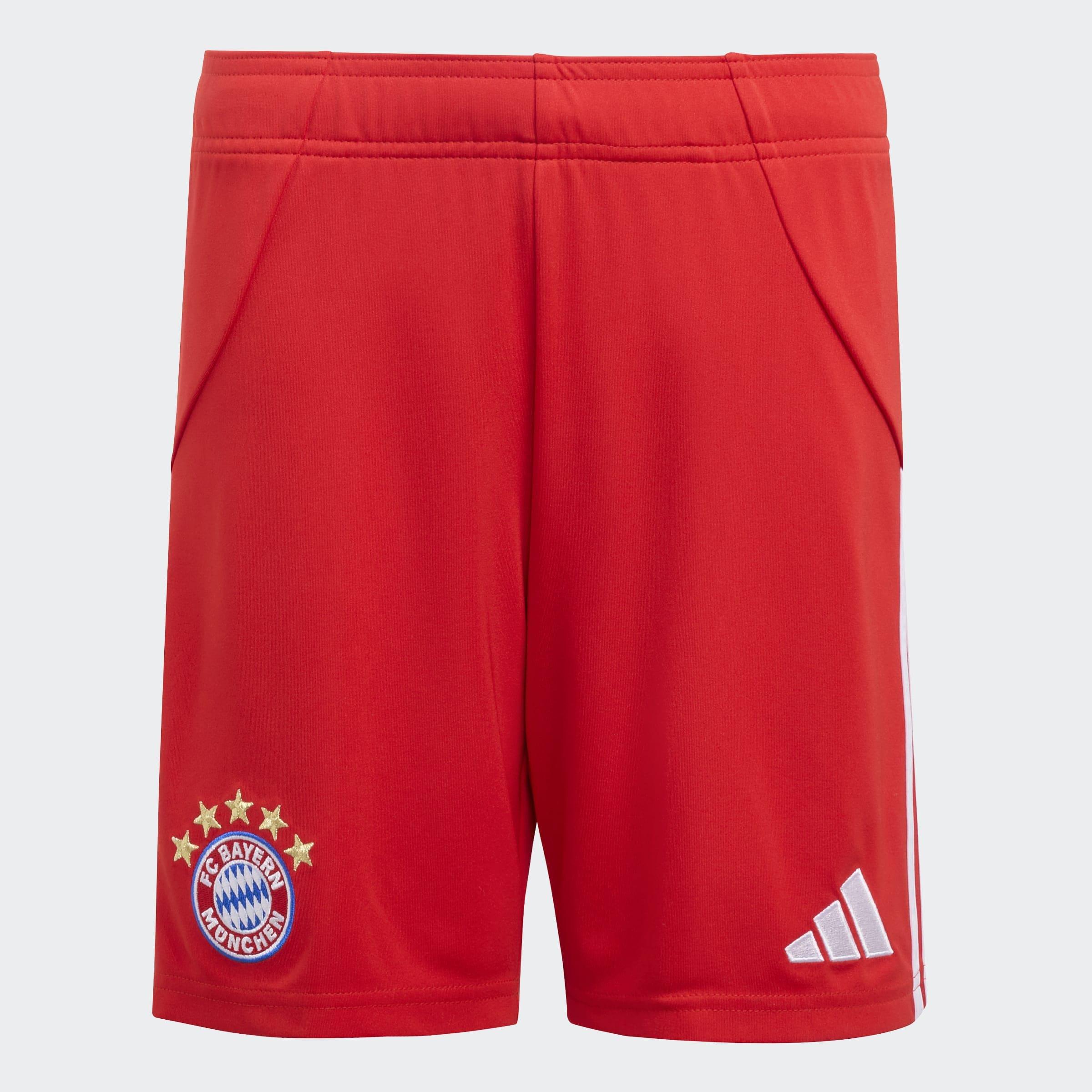 Kids Unisex FC Bayern 25/26 Home Shorts, Red, , large image number 0